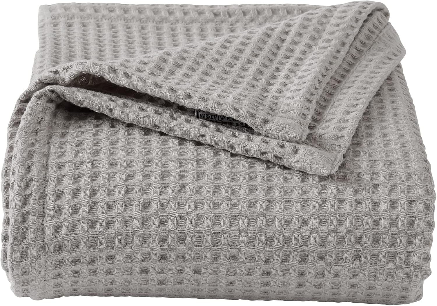 Cotton Waffle-Weave Bed Blanket