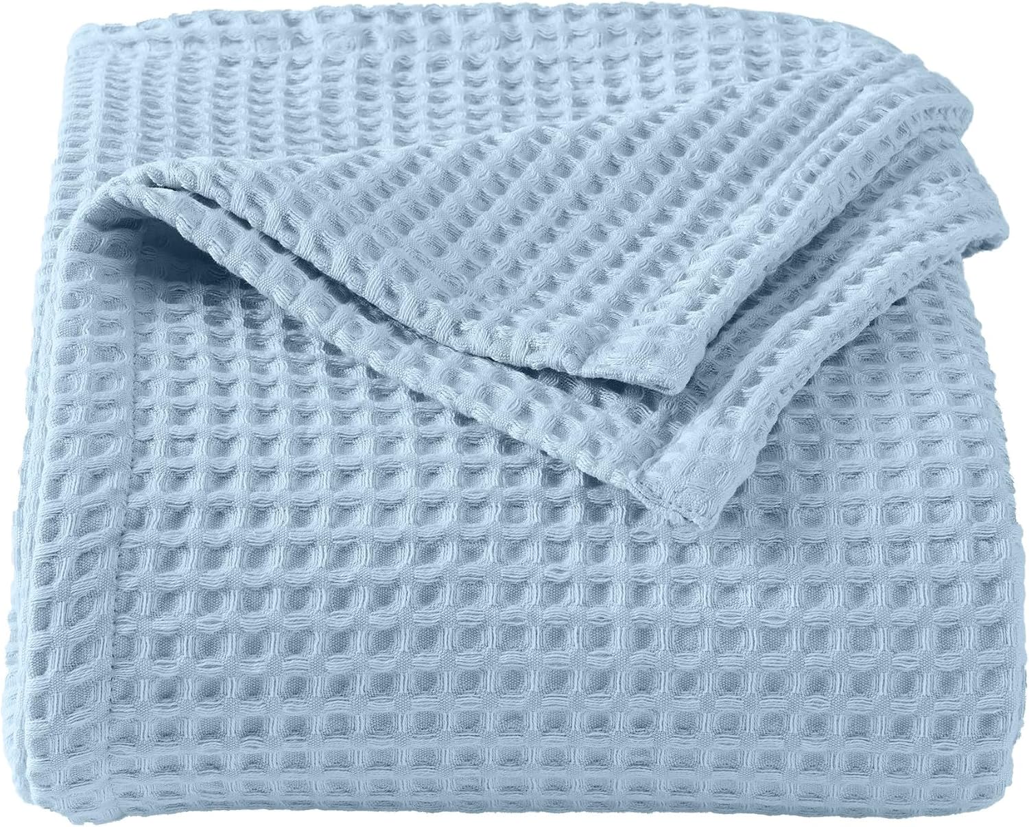 Cotton Waffle-Weave Bed Blanket