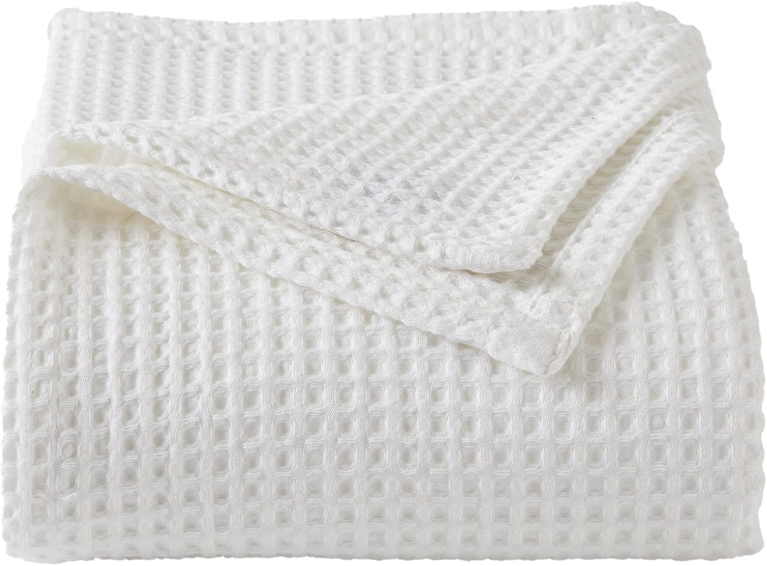Cotton Waffle-Weave Bed Blanket