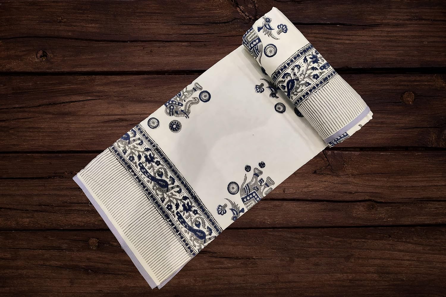 Reversible Cotton Dohar, Single Bed, Floral