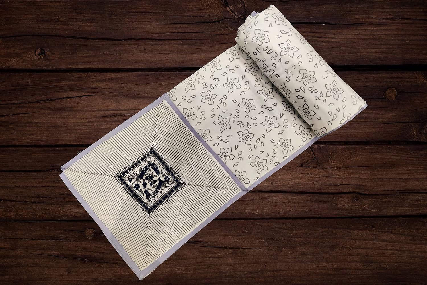 Reversible Cotton Dohar, Single Bed, Floral