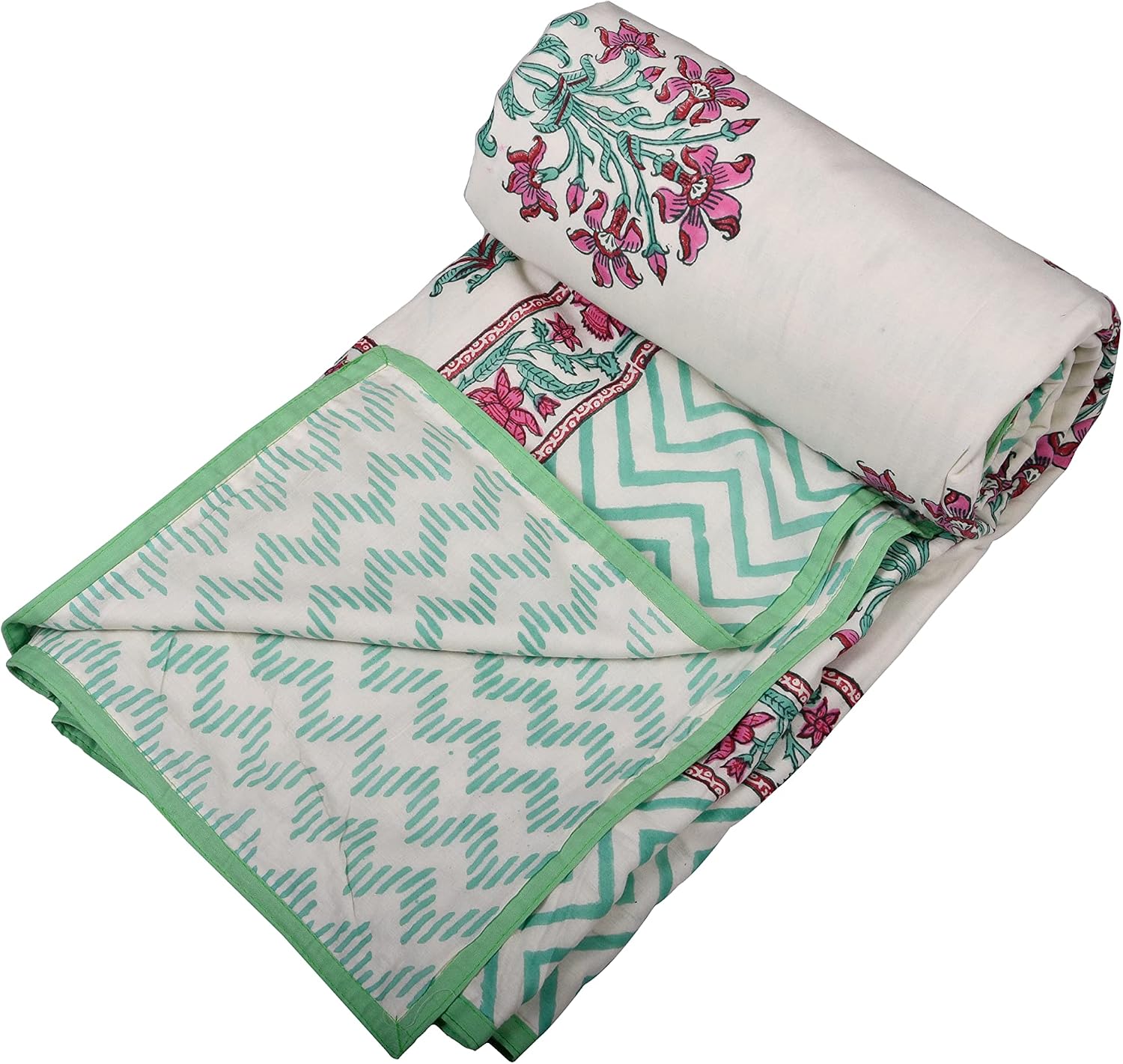 Reversible Cotton Dohar, Single Bed, Lightweight