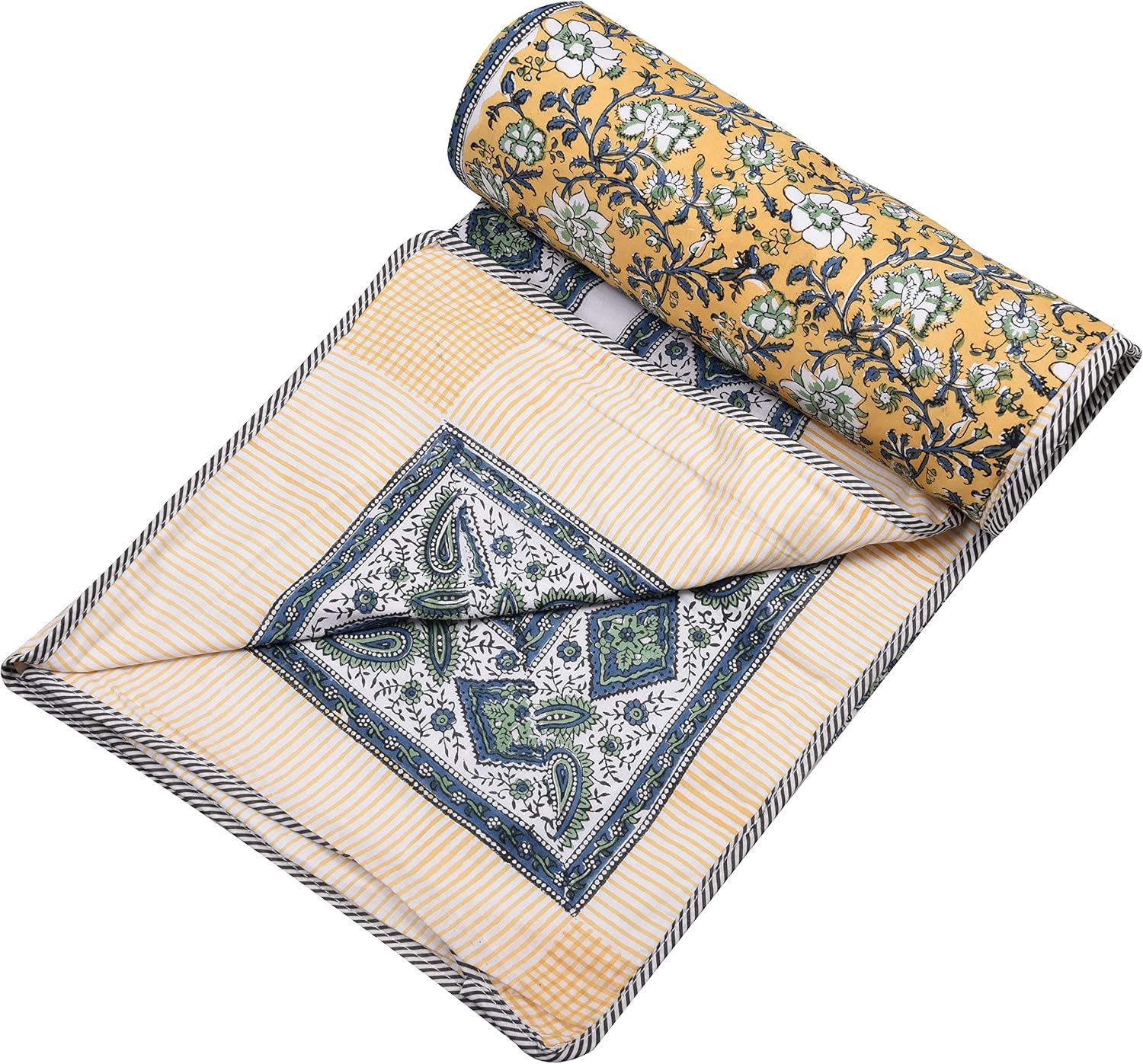 Reversible Cotton Dohar, Single Bed, Lightweight