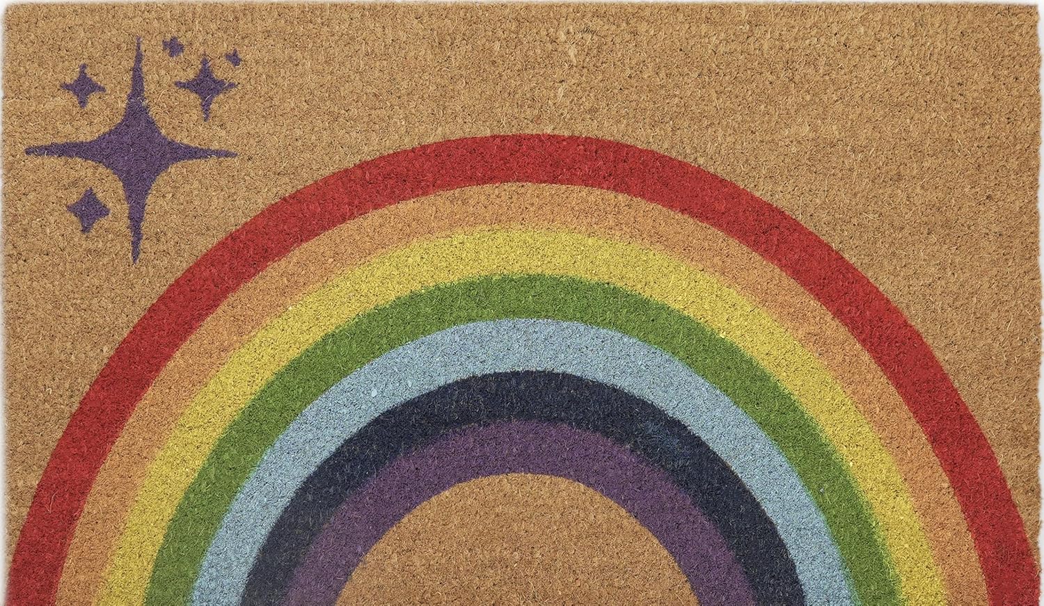 Coir Doormat with PVC Backing, 17 x 30 inch, Natural