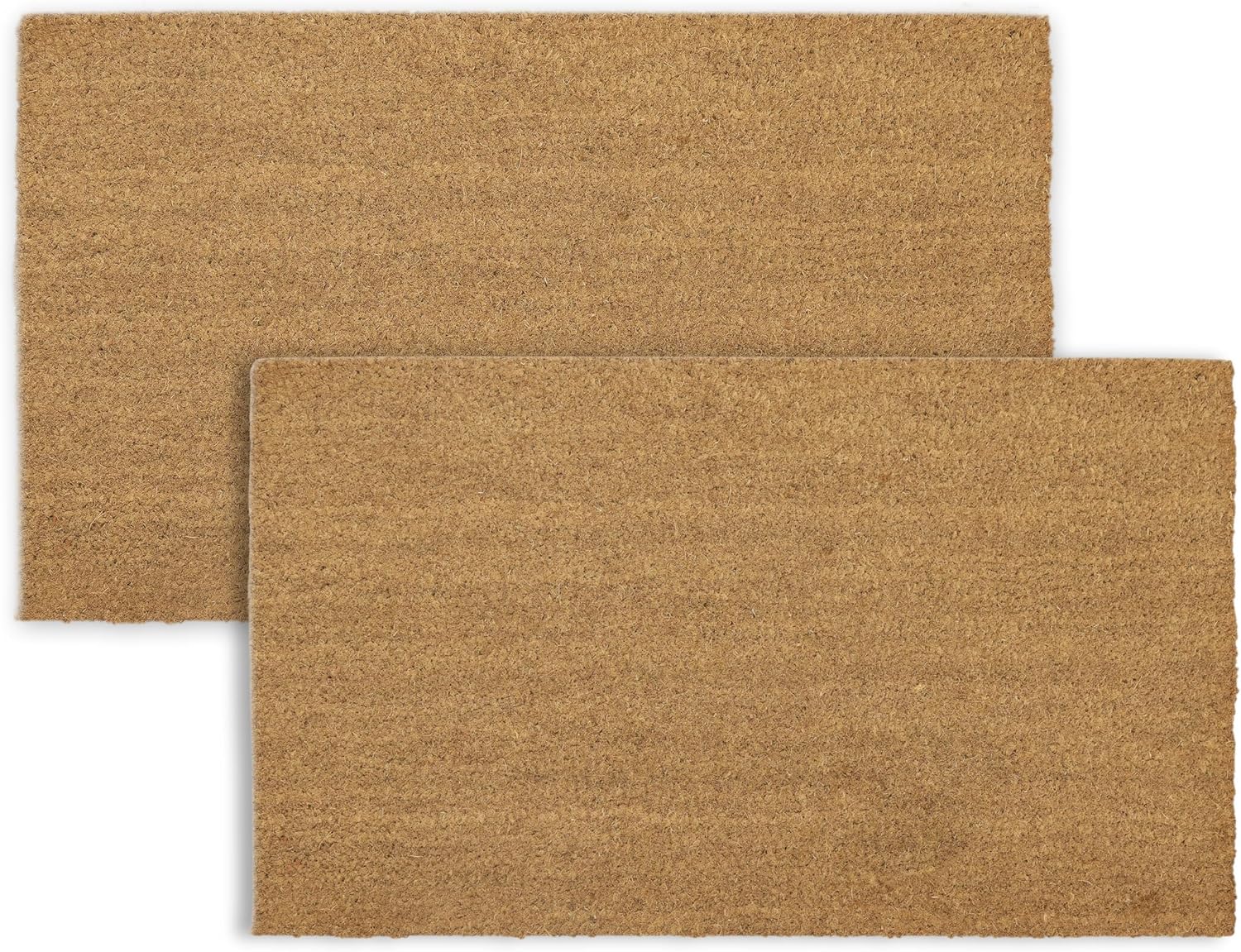 Coir Doormat with PVC Backing, 17 x 30 inch, Natural