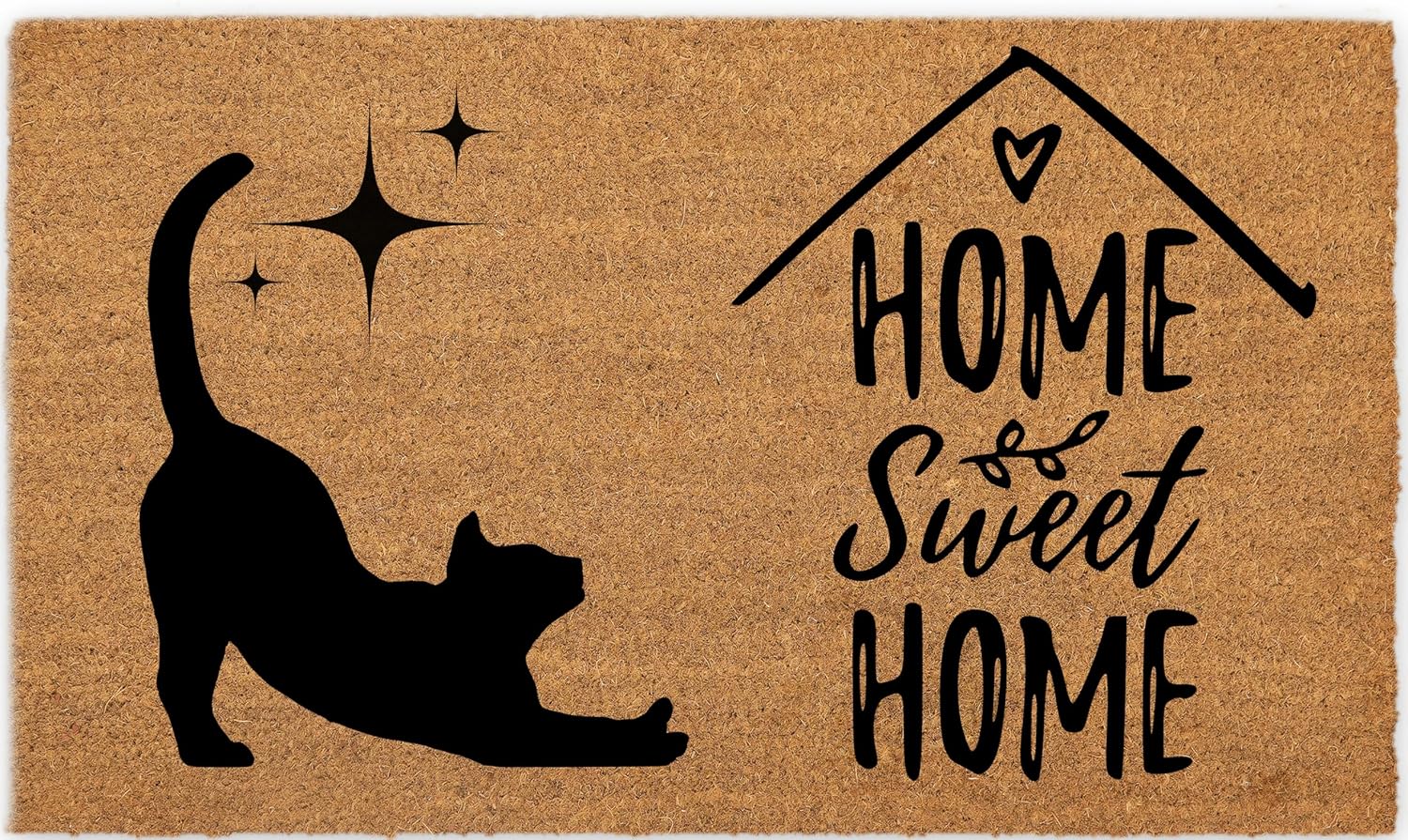 Coir Doormat with PVC Backing, 17 x 30 inch, Natural