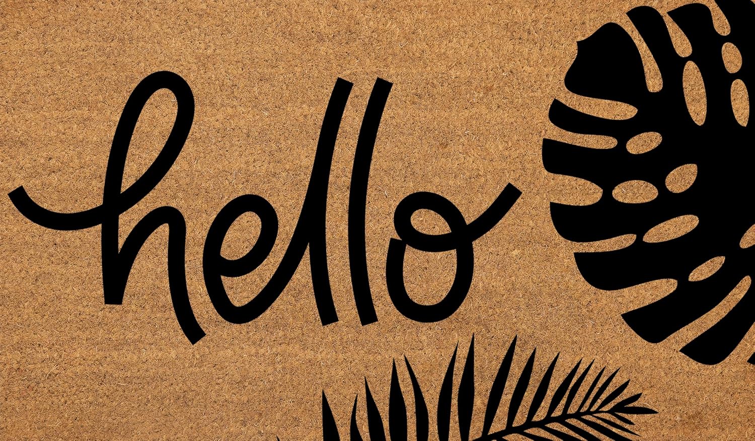 Coir Doormat with PVC Backing, 17 x 30 inch, Natural