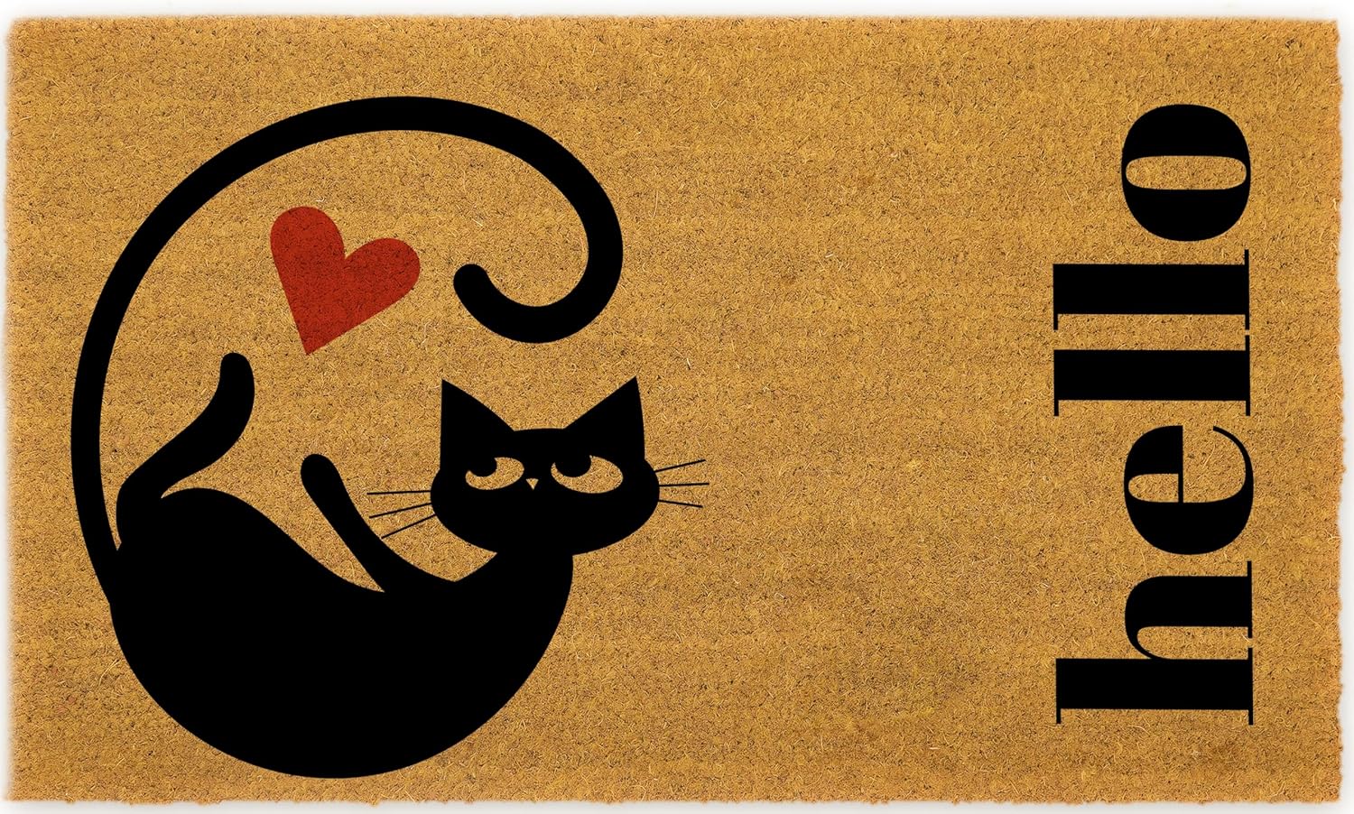 Coir Doormat with PVC Backing, 17 x 30 inch, Natural