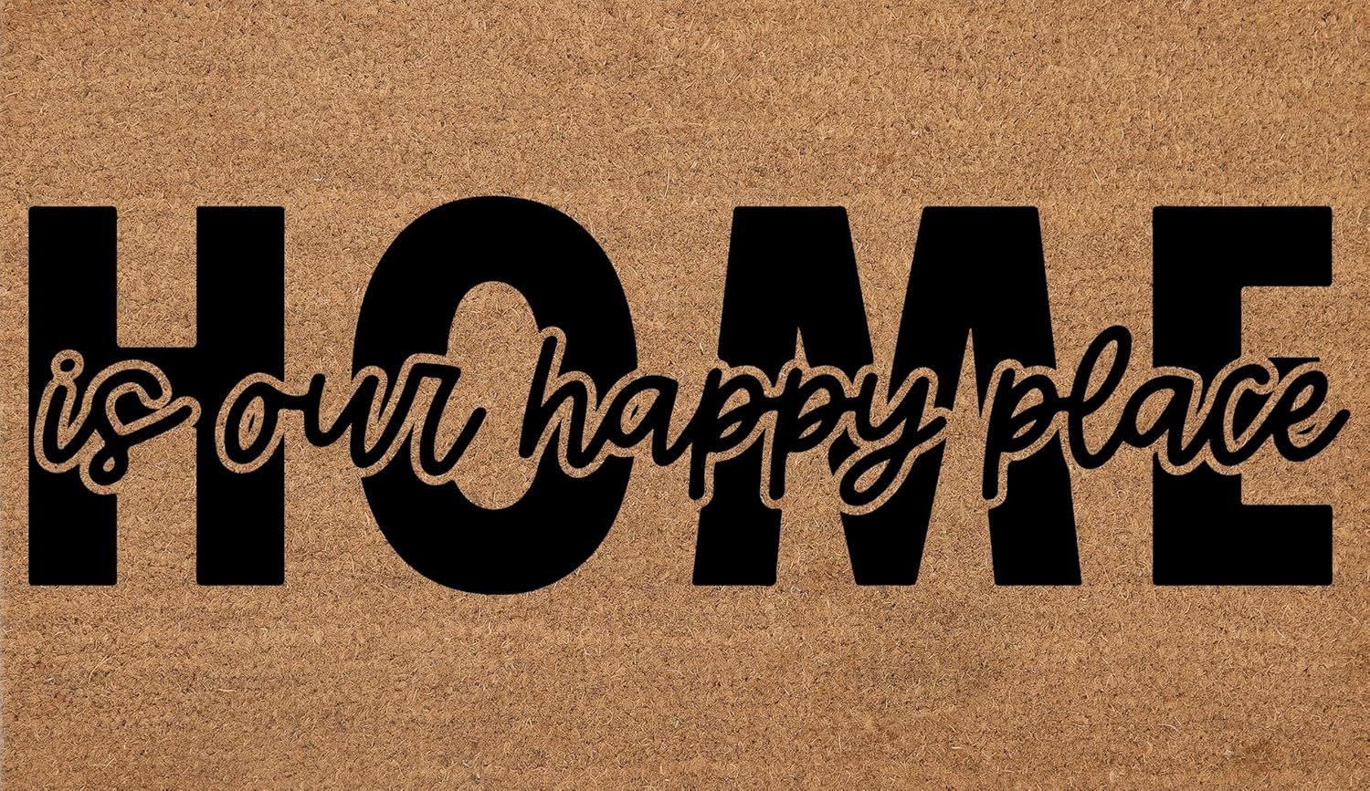 Coir Doormat with PVC Backing, 17 x 30 inch, Natural