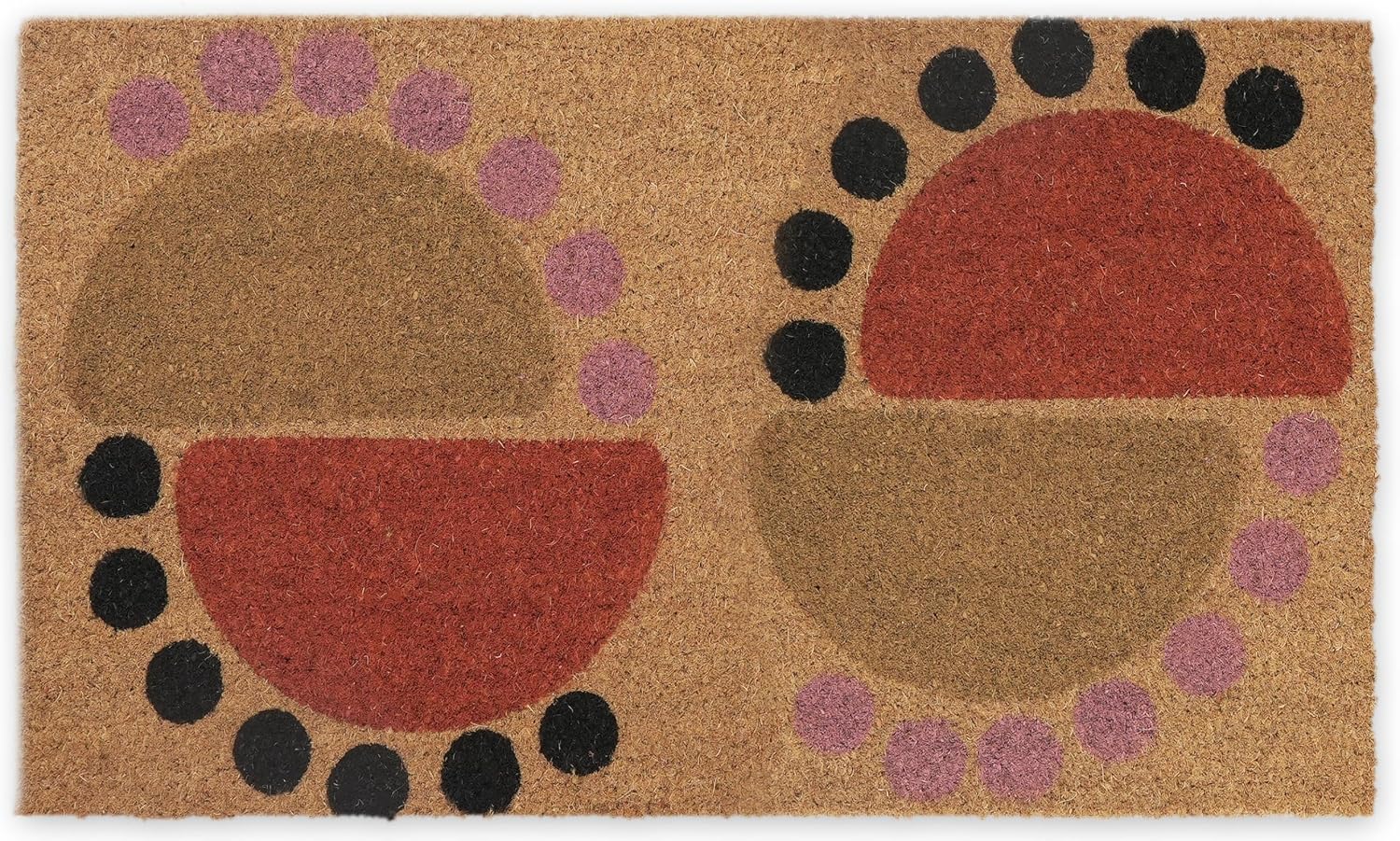 Coir Doormat with PVC Backing, 17 x 30 inch, Natural