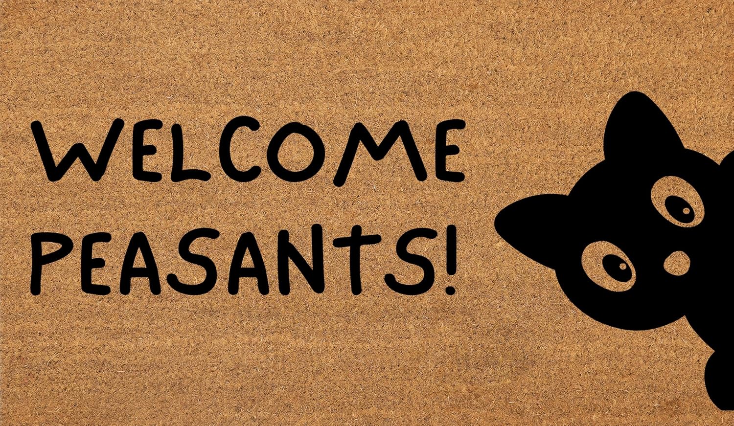 Coir Doormat with PVC Backing, 17 x 30 inch, Natural