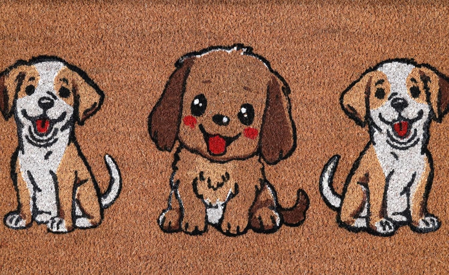 Coir Doormat with PVC Backing, 17 x 30 inch, Natural