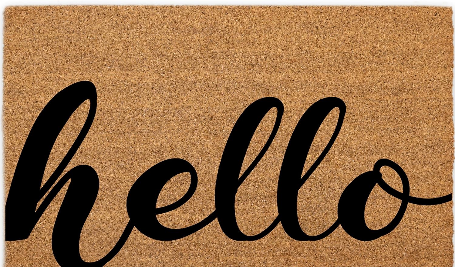 Coir Doormat with PVC Backing, 17 x 30 inch, Natural