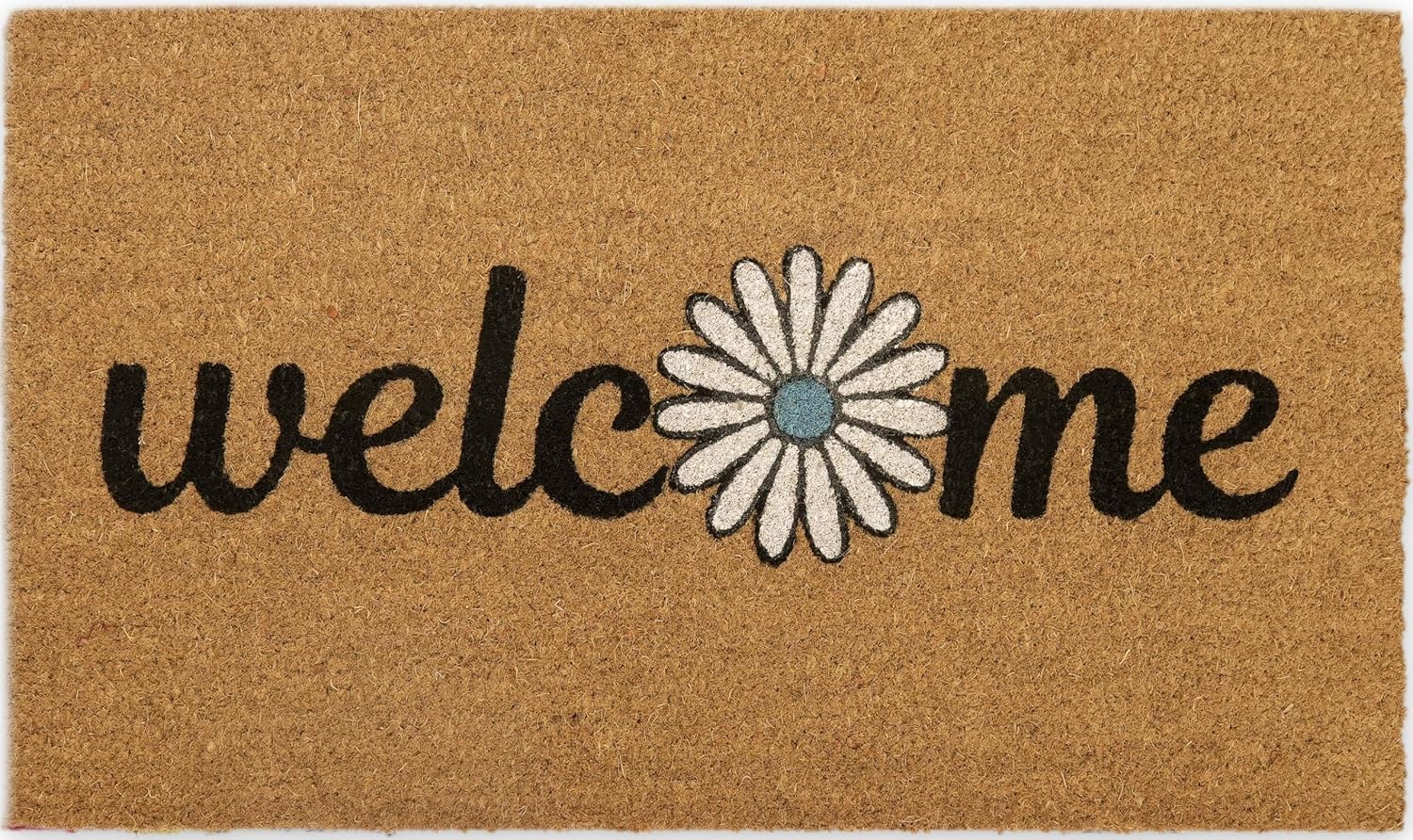 Coir Doormat with PVC Backing, 17 x 30 inch, Natural