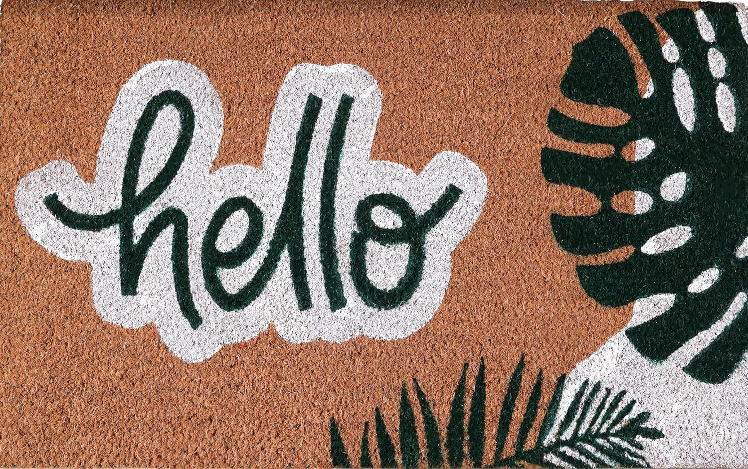 Coir Doormat with PVC Backing, 17 x 30 inch, Natural