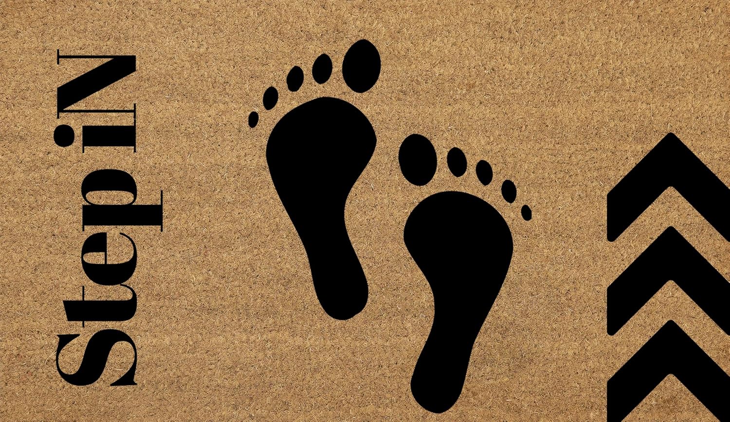 Coir Doormat with PVC Backing, 17 x 30 inch, Natural