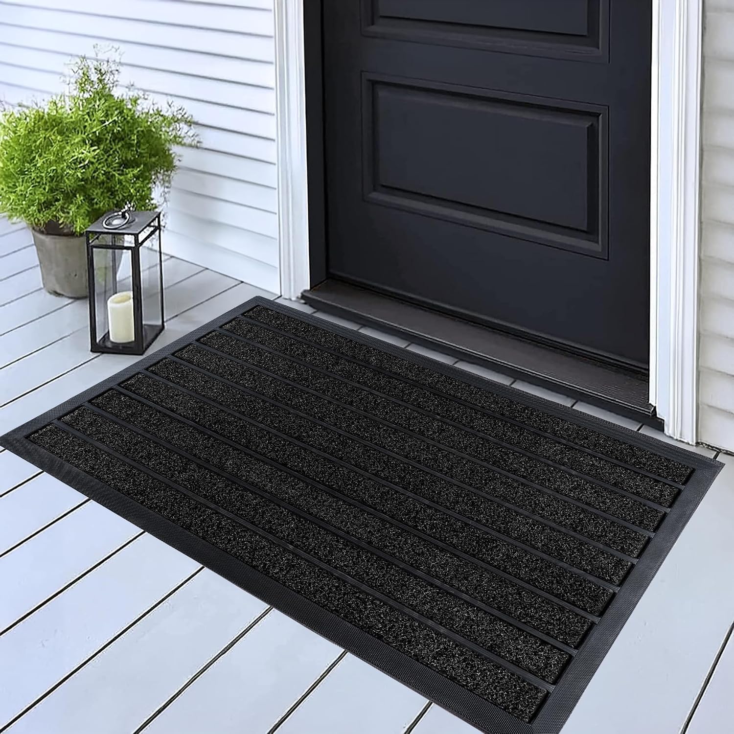 Dirt-Trapping Outdoor Doormat, 30 x 17 inch, Brown