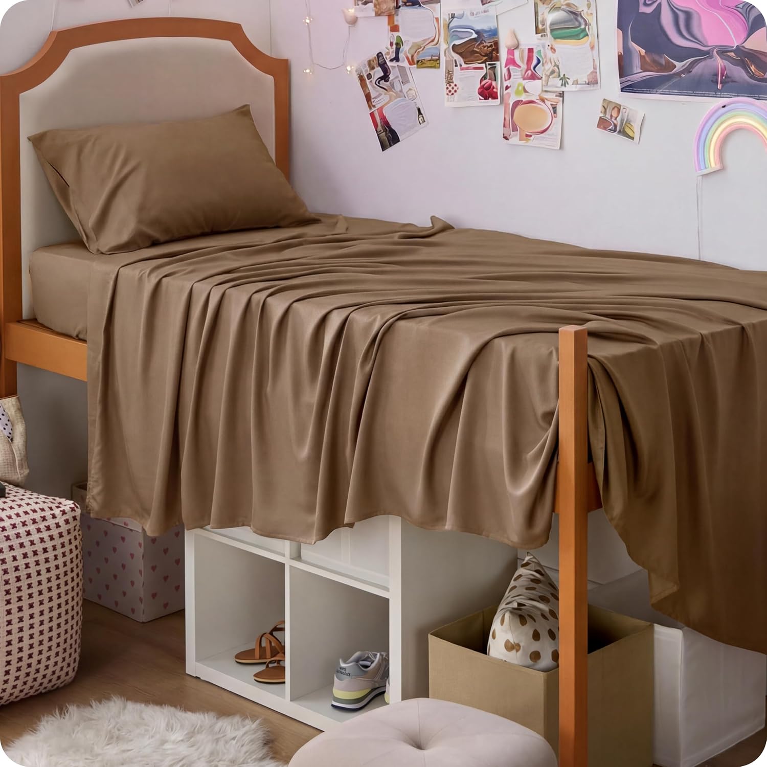 Rayon-from-Bamboo King Sheet Set, Cooling Weave
