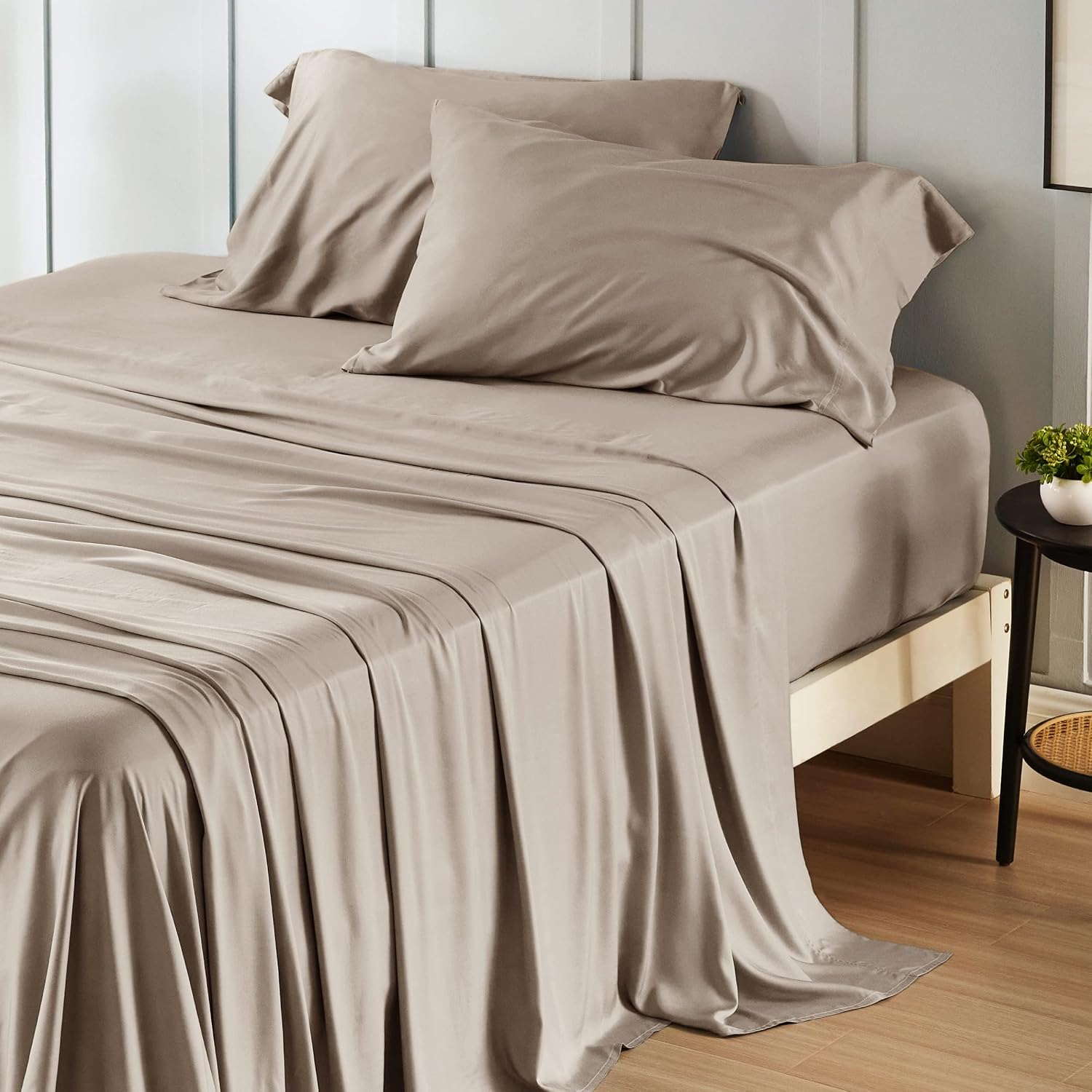 Rayon-from-Bamboo King Sheet Set, Cooling Weave