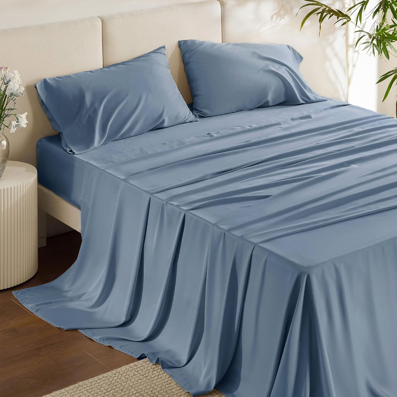 Rayon-from-Bamboo King Sheet Set, Cooling Weave