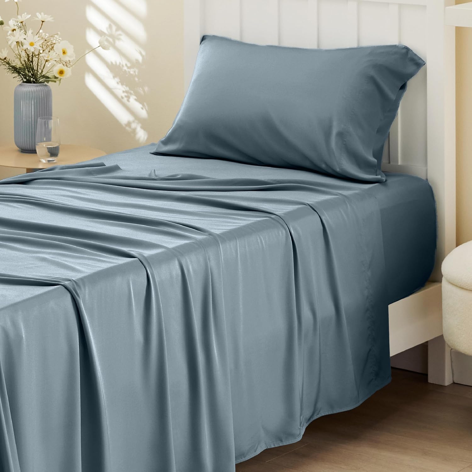 Rayon-from-Bamboo King Sheet Set, Cooling Weave