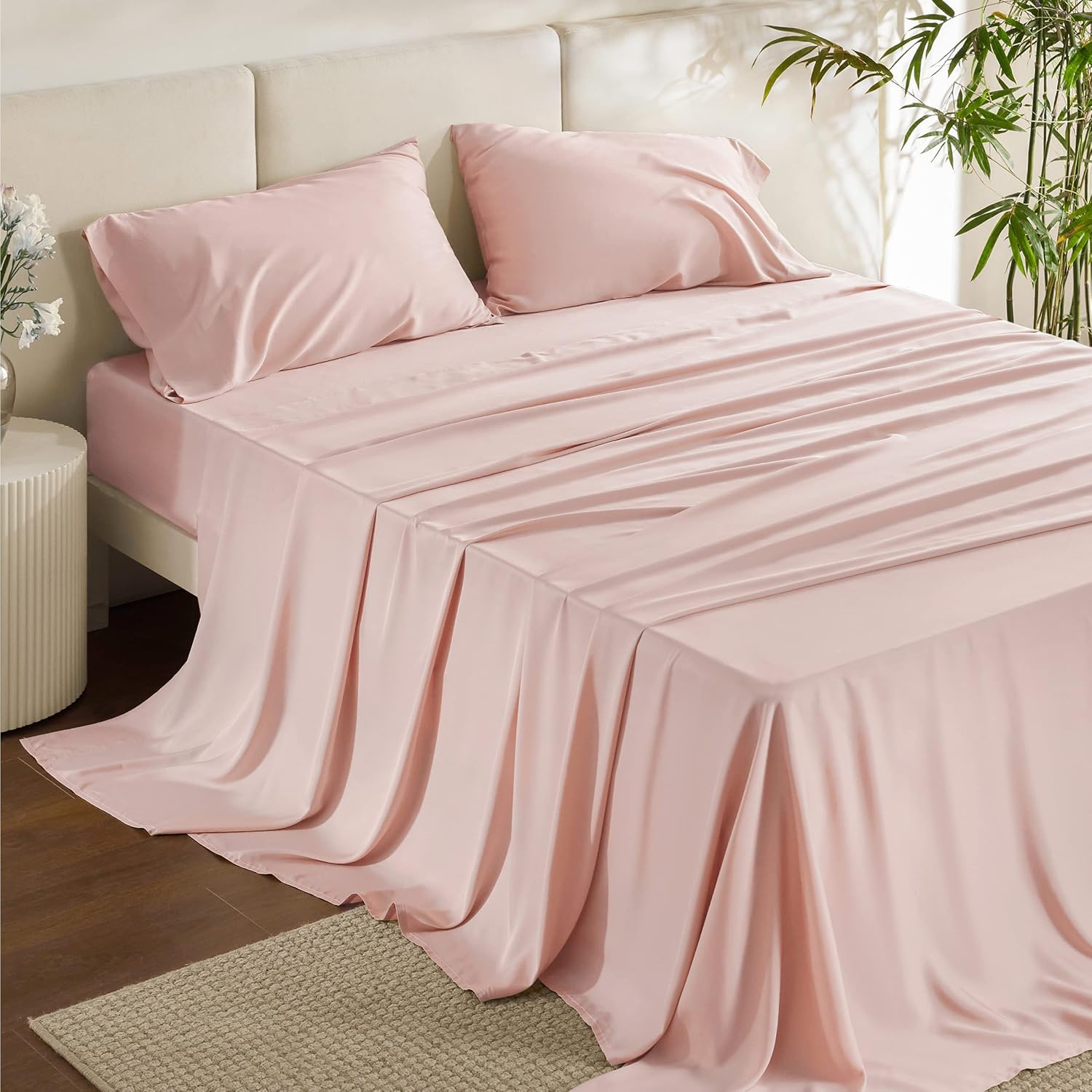 Rayon-from-Bamboo King Sheet Set, Cooling Weave