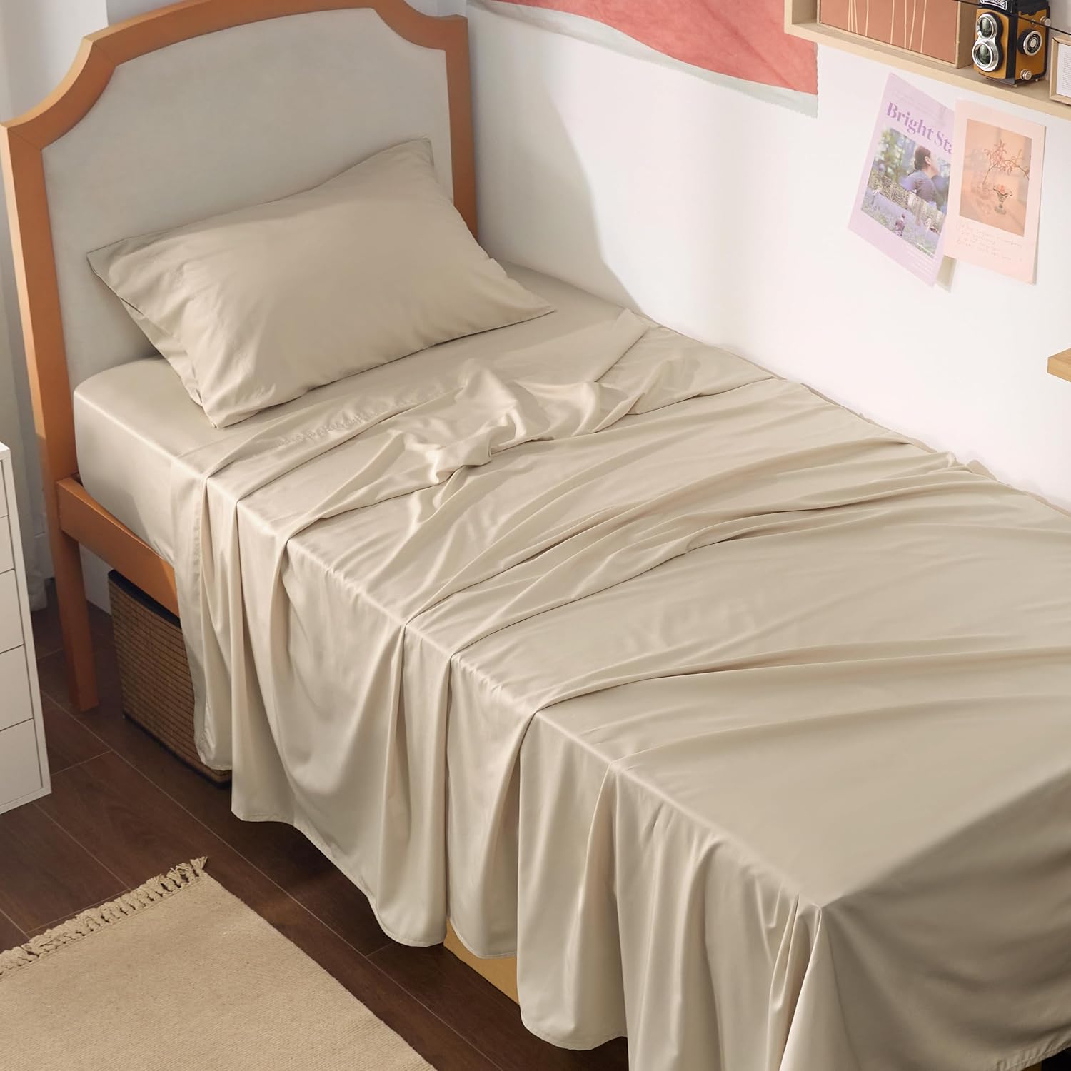 Rayon-from-Bamboo King Sheet Set, Cooling Weave