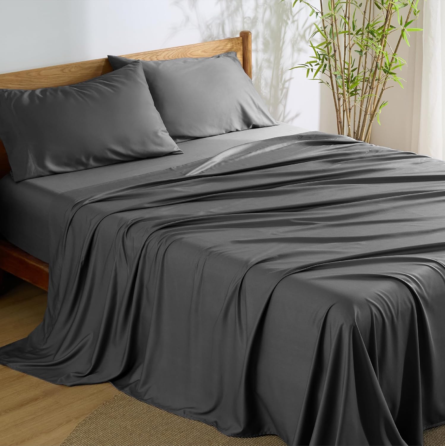 Rayon-from-Bamboo King Sheet Set, Cooling Weave