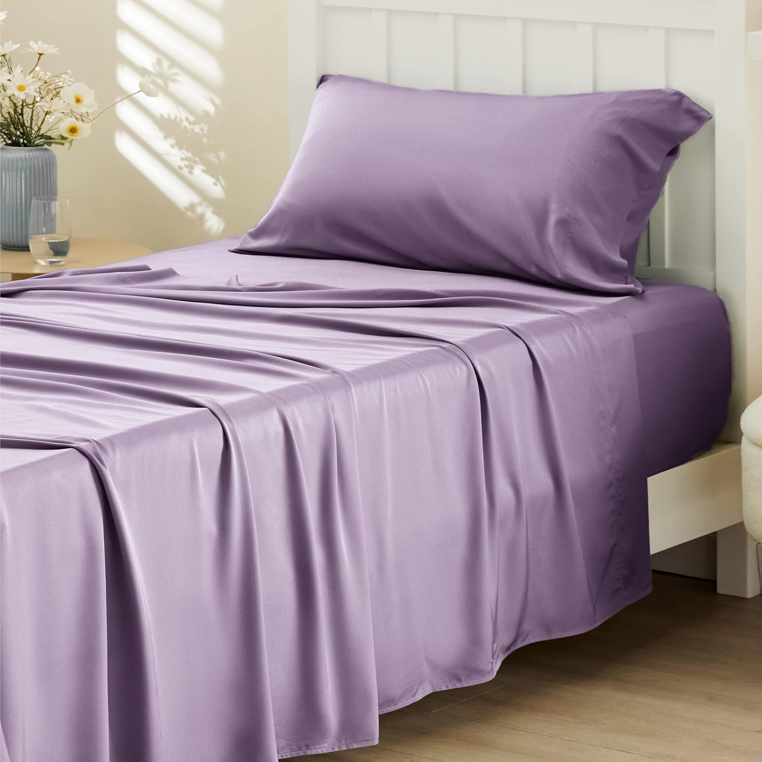 Rayon-from-Bamboo King Sheet Set, Cooling Weave
