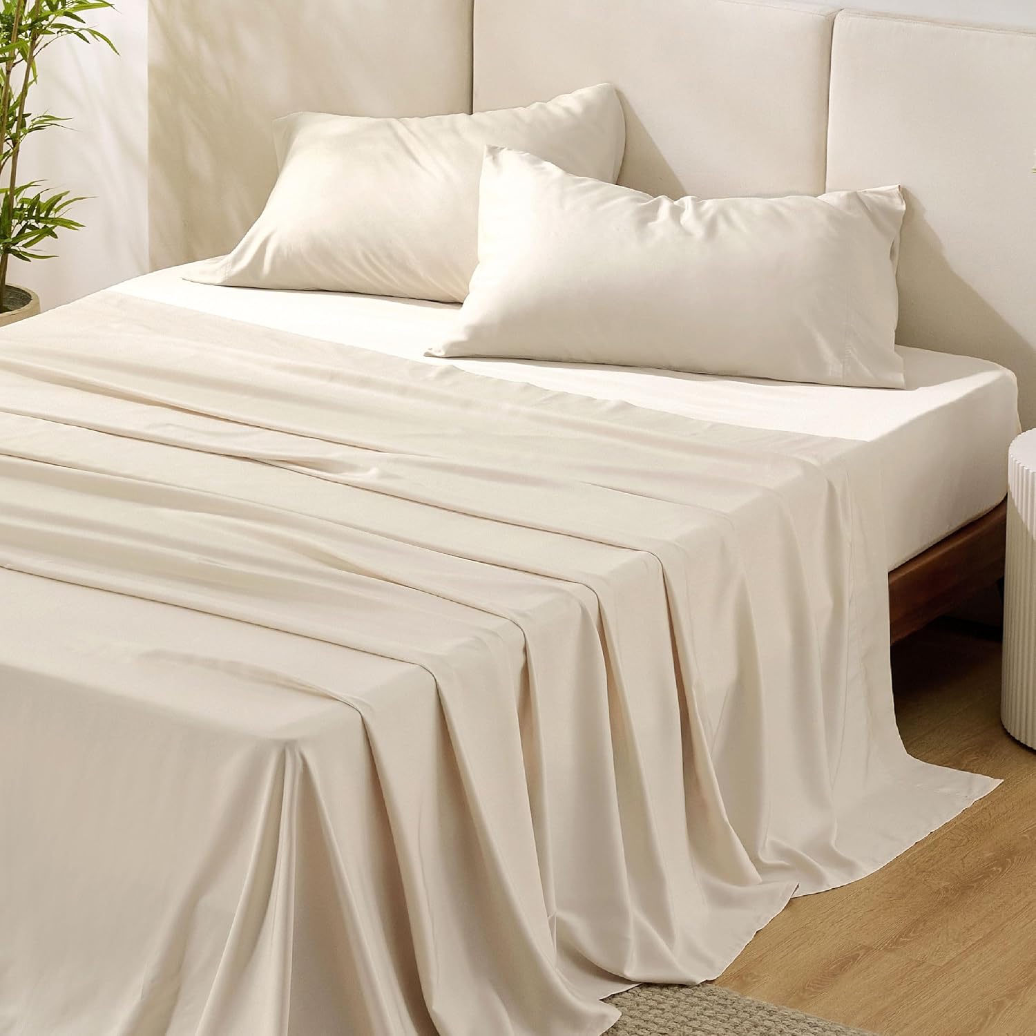 Rayon-from-Bamboo King Sheet Set, Cooling Weave