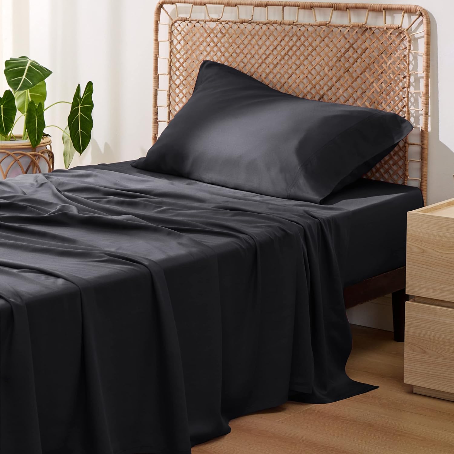 Rayon-from-Bamboo King Sheet Set, Cooling Weave