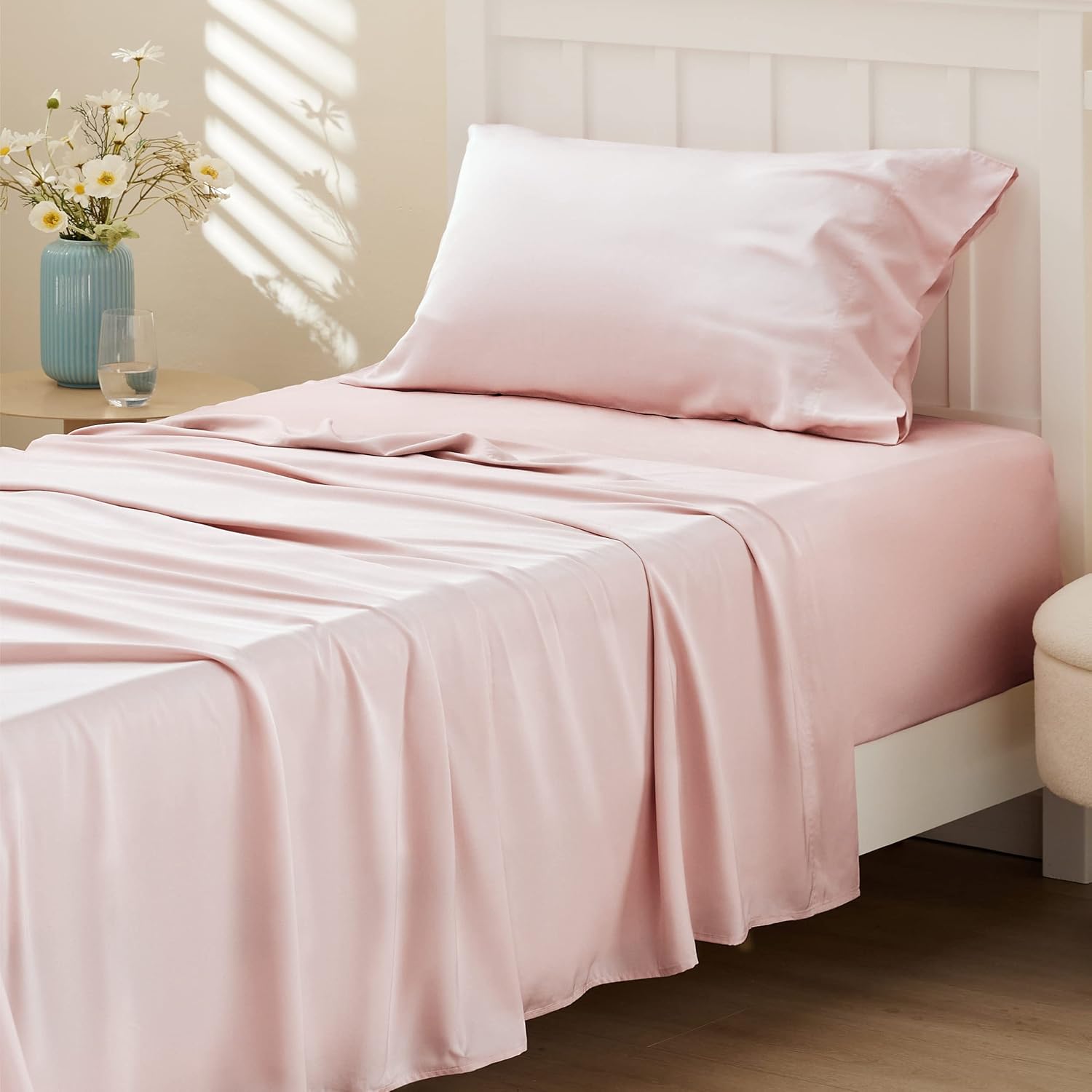 Rayon-from-Bamboo King Sheet Set, Cooling Weave