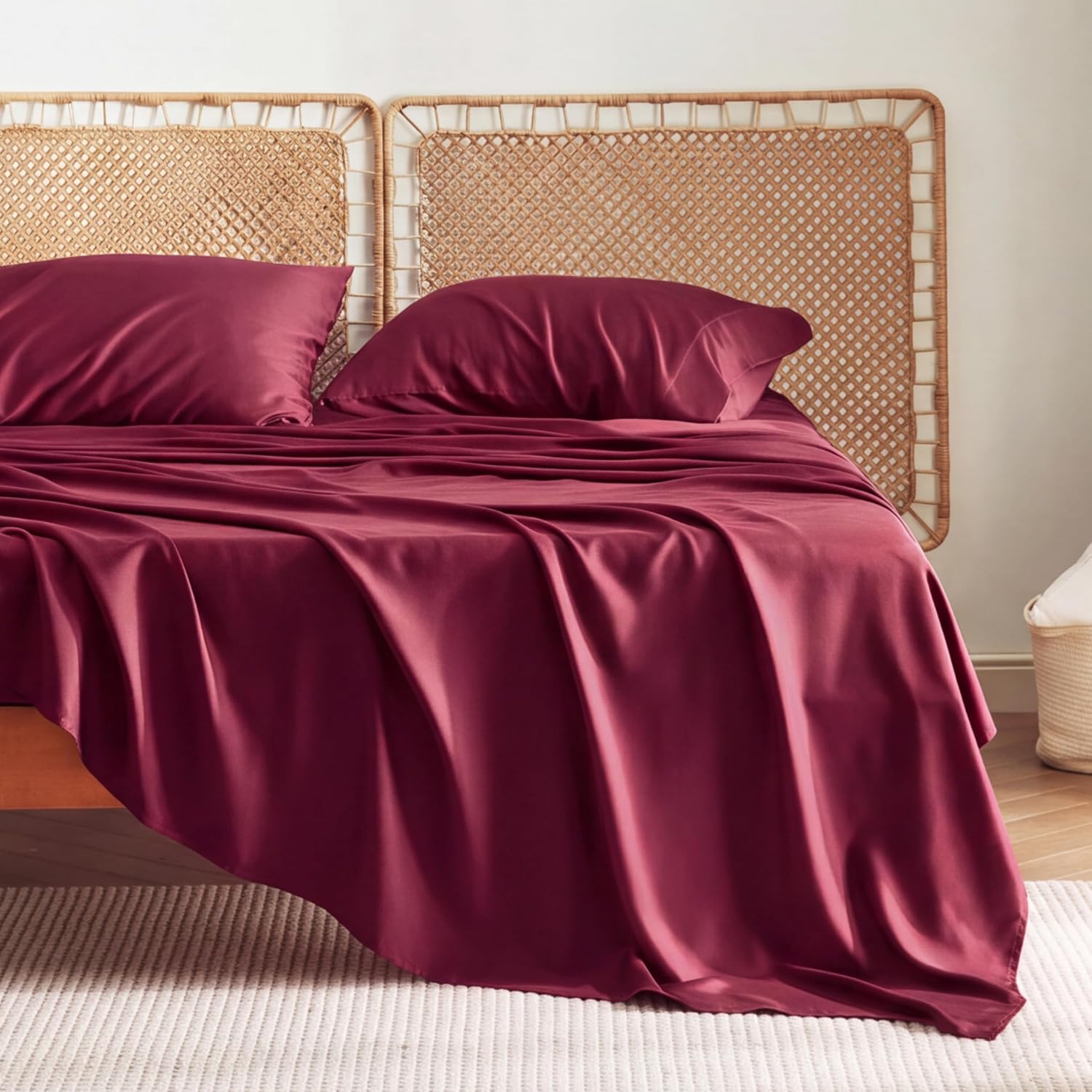 Rayon-from-Bamboo King Sheet Set, Cooling Weave