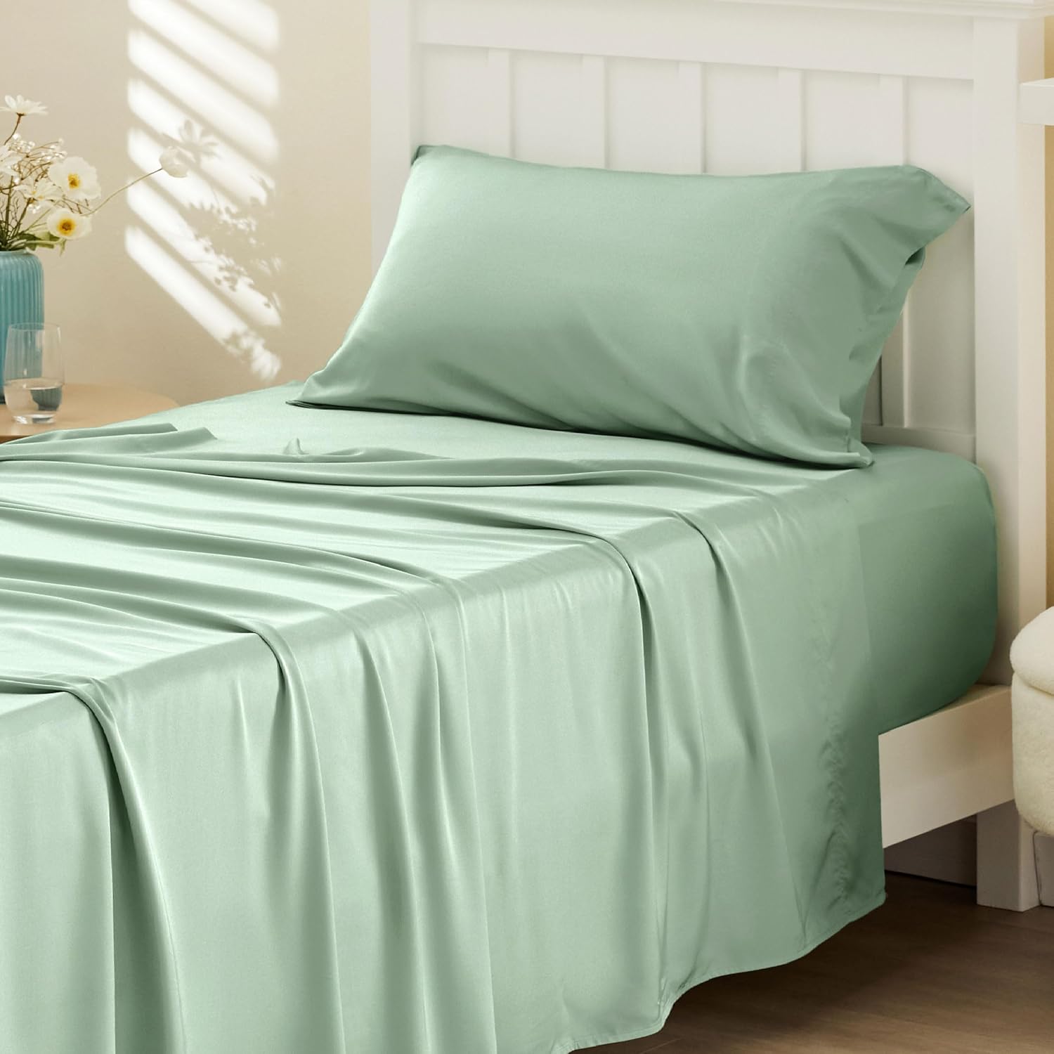 Rayon-from-Bamboo King Sheet Set, Cooling Weave