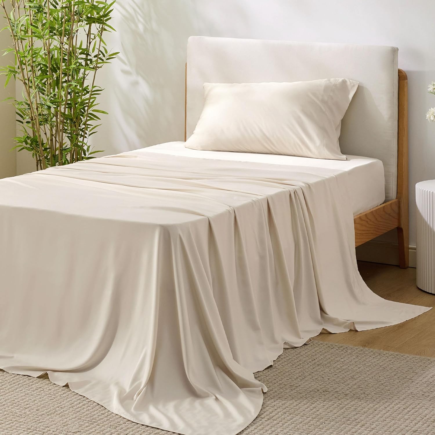 Rayon-from-Bamboo King Sheet Set, Cooling Weave