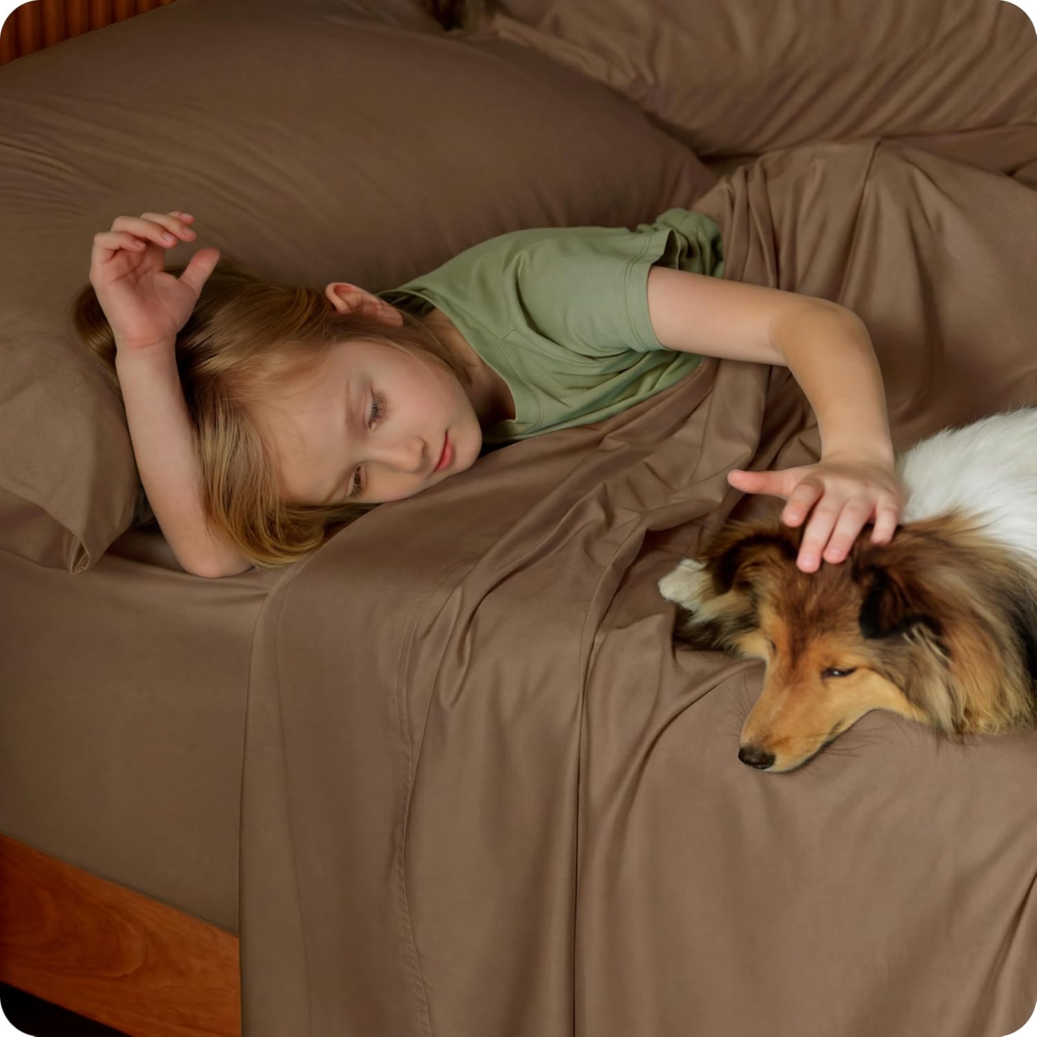 Rayon-from-Bamboo King Sheet Set, Cooling Weave