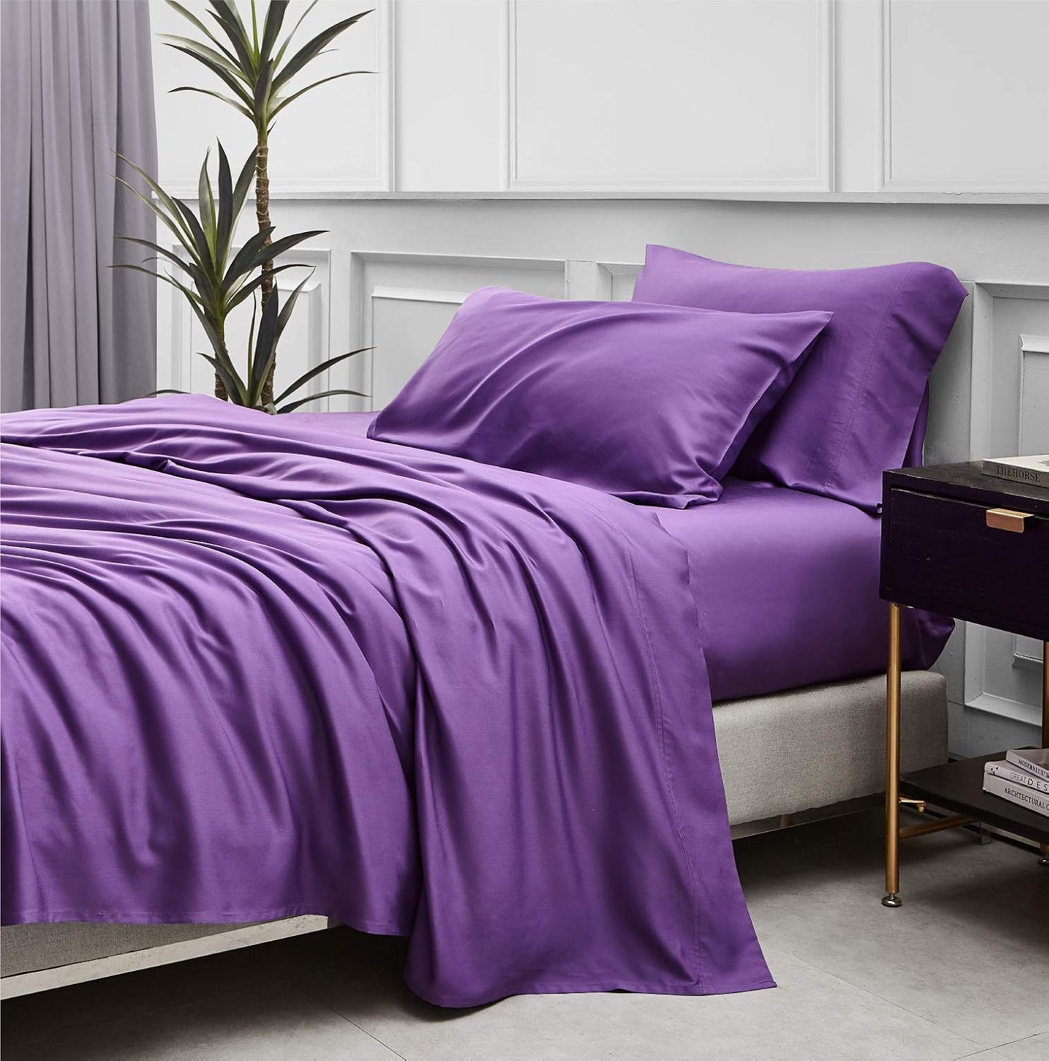 Rayon-from-Bamboo King Sheet Set, Cooling Weave