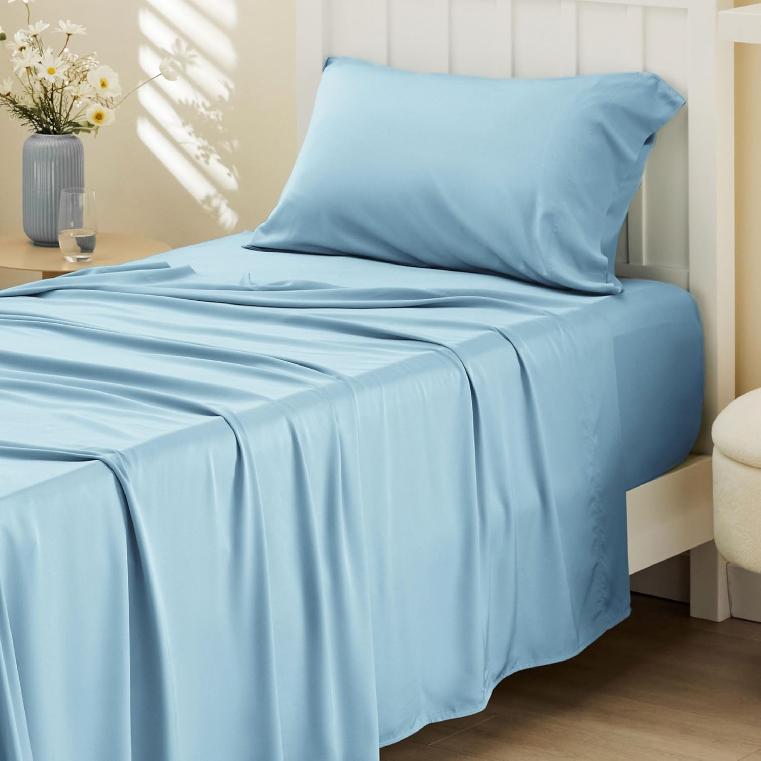 Rayon-from-Bamboo King Sheet Set, Cooling Weave