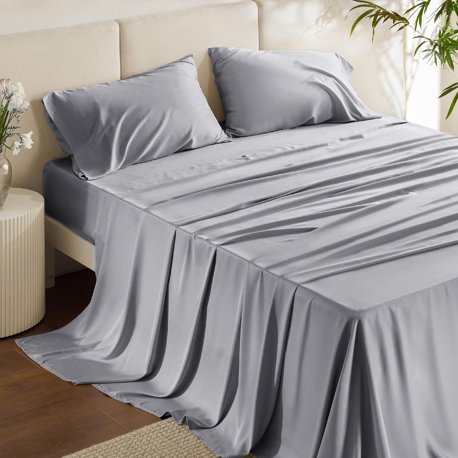 Rayon-from-Bamboo King Sheet Set, Cooling Weave