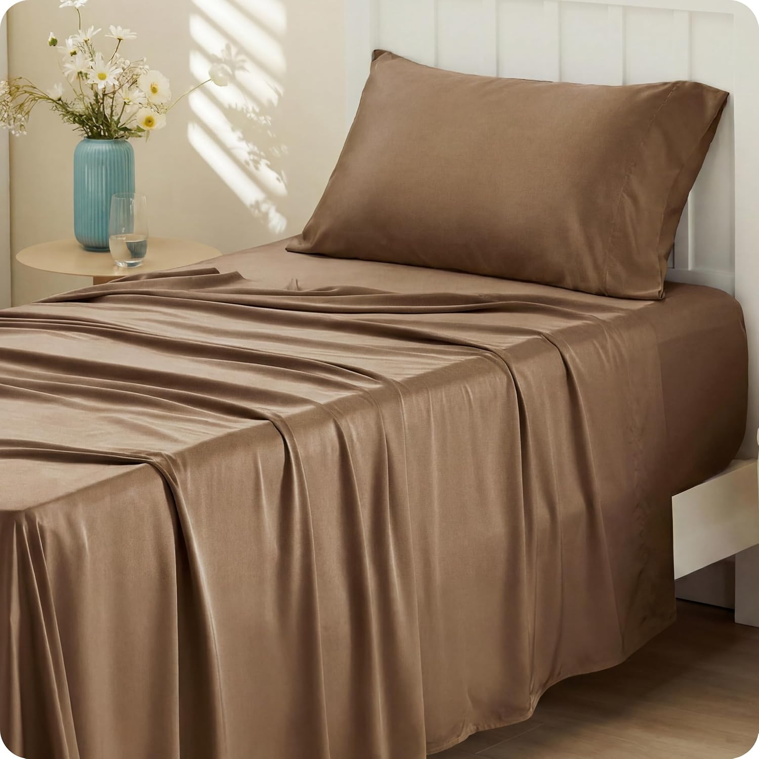 Rayon-from-Bamboo King Sheet Set, Cooling Weave