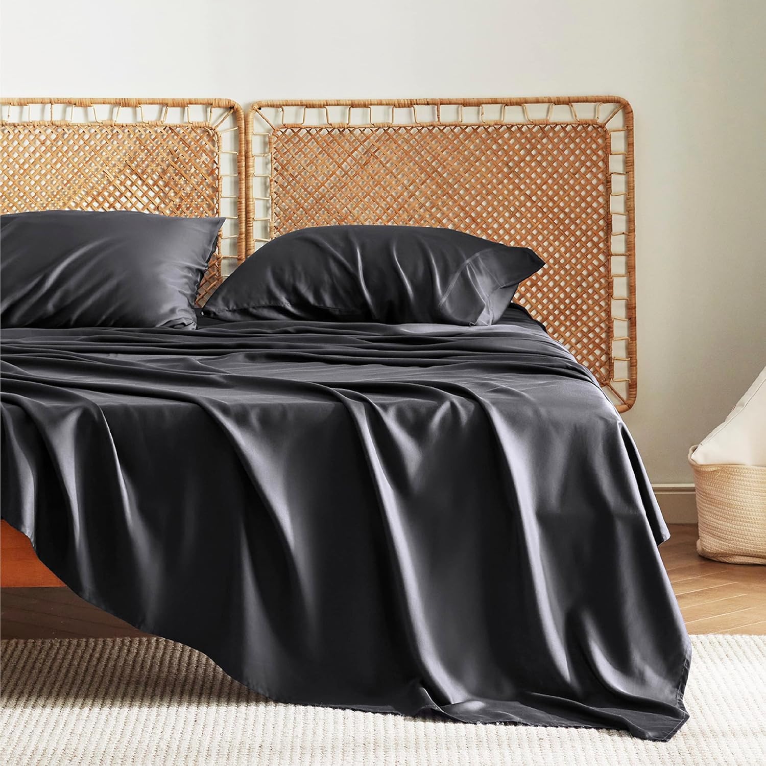 Rayon-from-Bamboo King Sheet Set, Cooling Weave