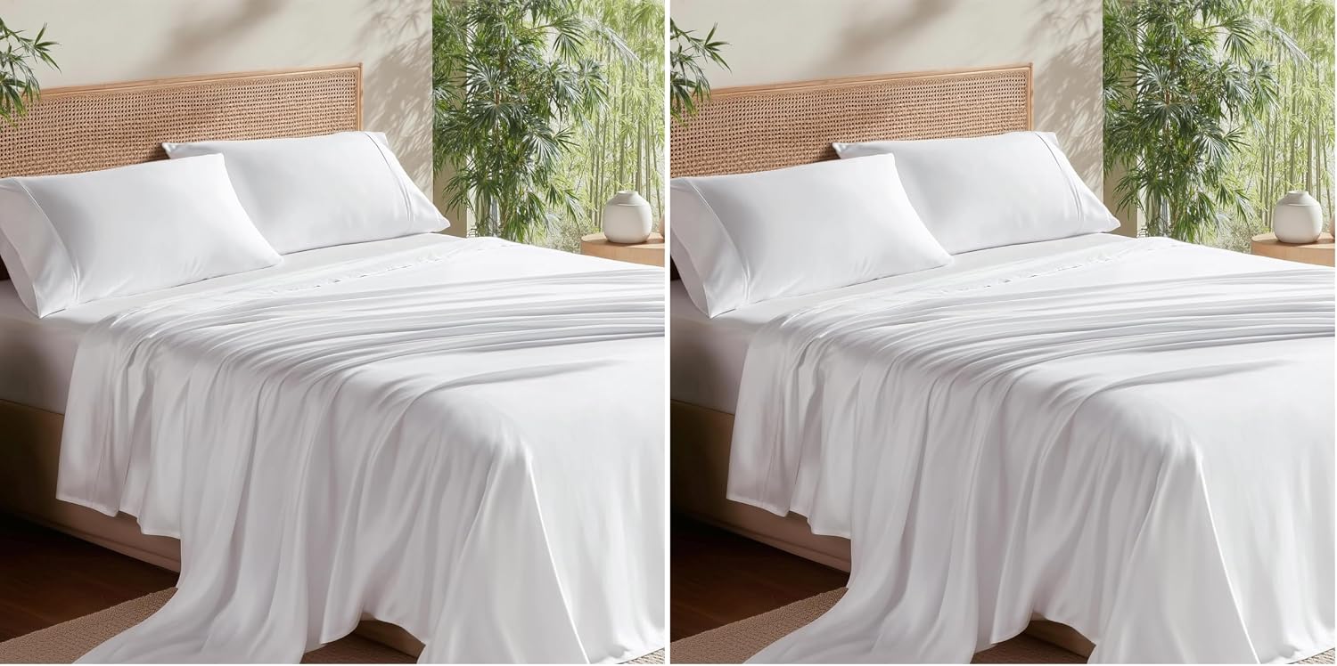 Rayon-from-Bamboo King Sheet Set, Cooling Weave