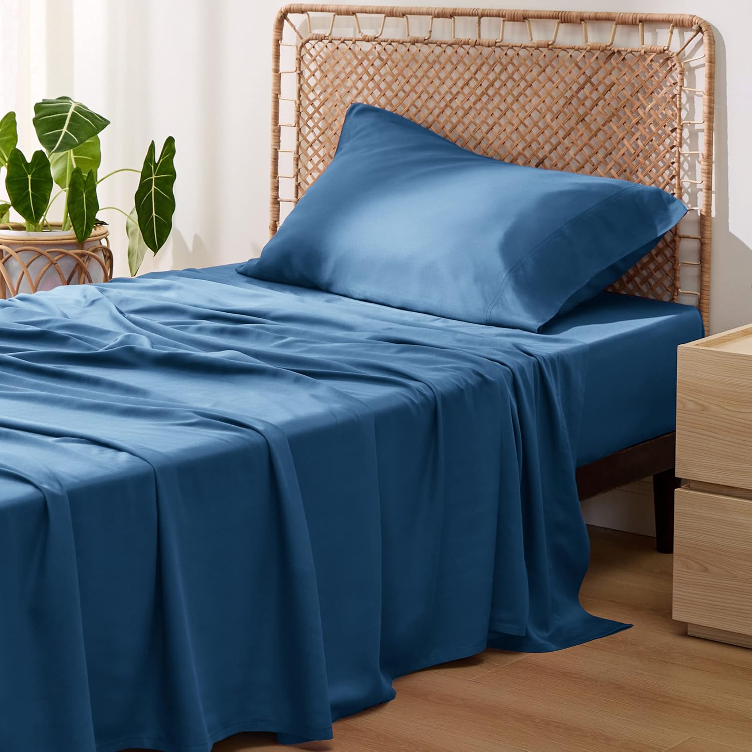 Rayon-from-Bamboo King Sheet Set, Cooling Weave