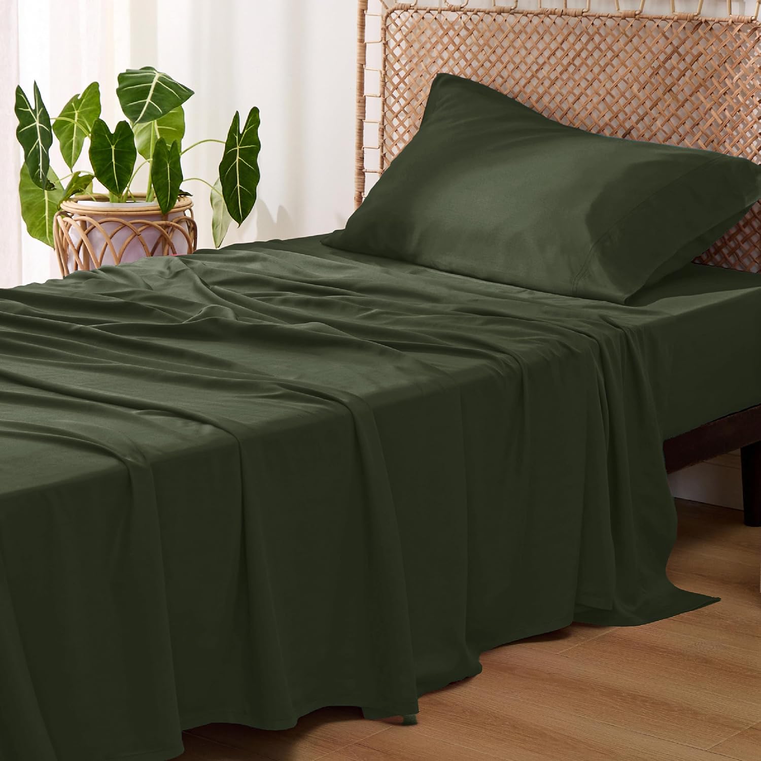 Rayon-from-Bamboo King Sheet Set, Cooling Weave