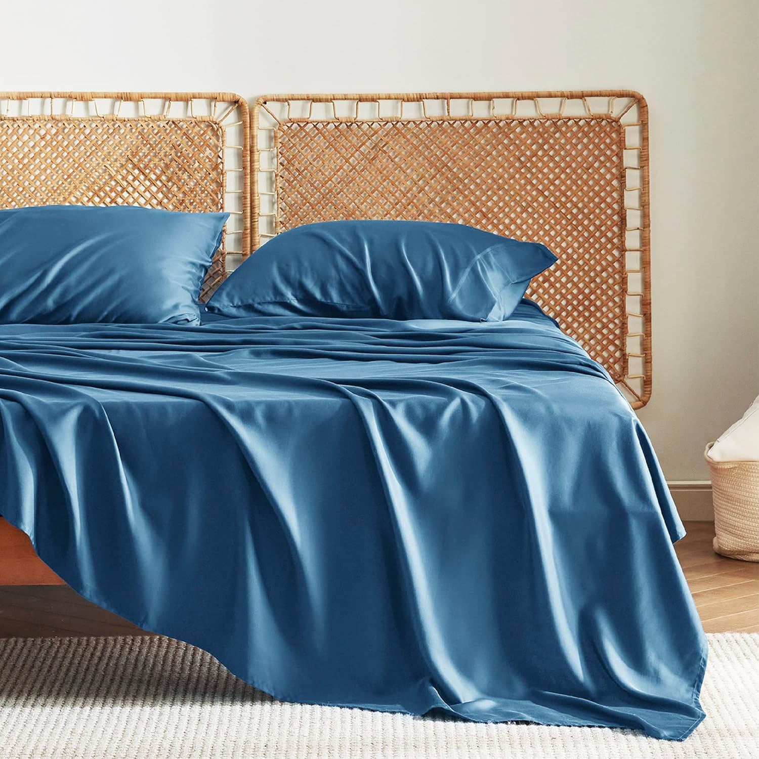 Rayon-from-Bamboo King Sheet Set, Cooling Weave