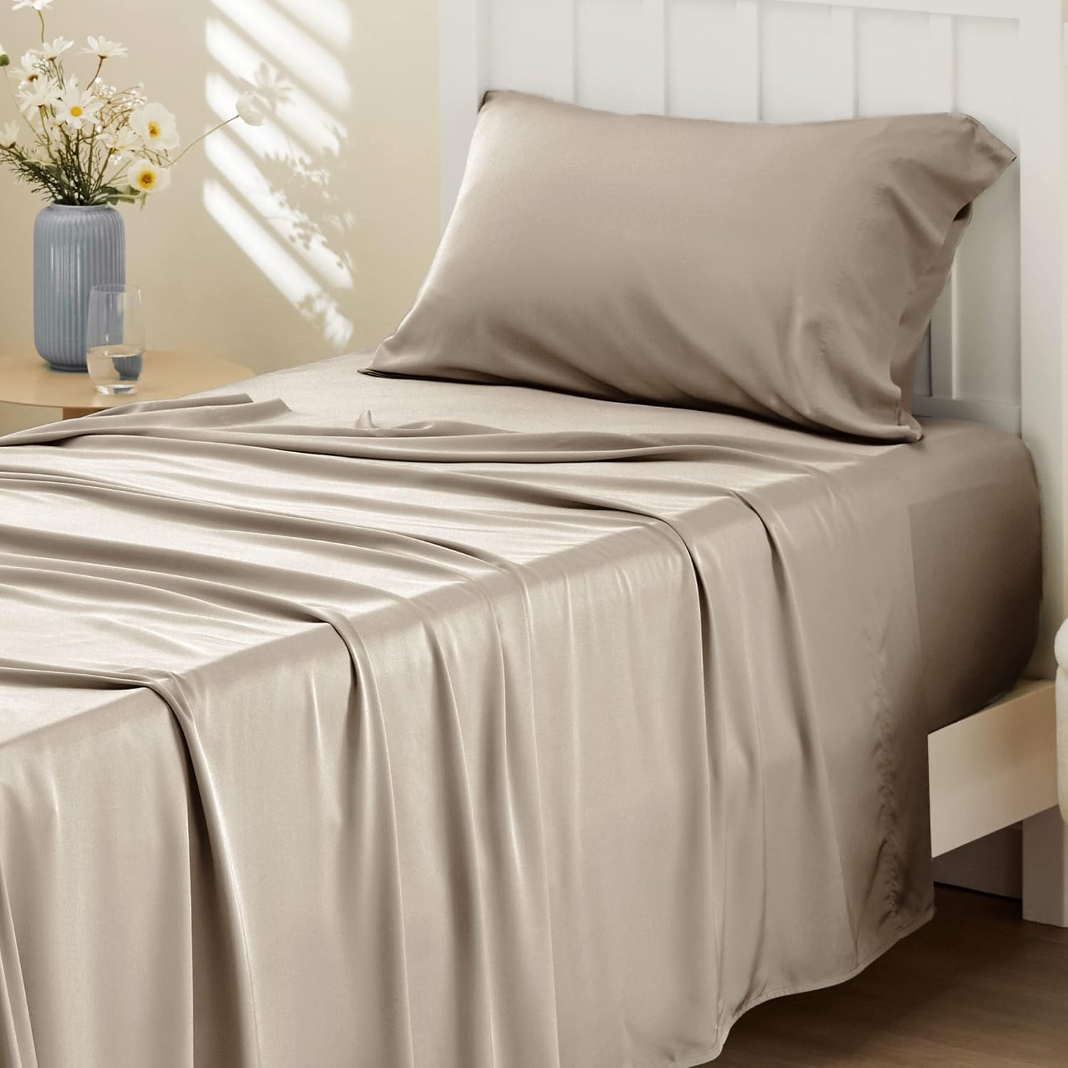 Rayon-from-Bamboo King Sheet Set, Cooling Weave