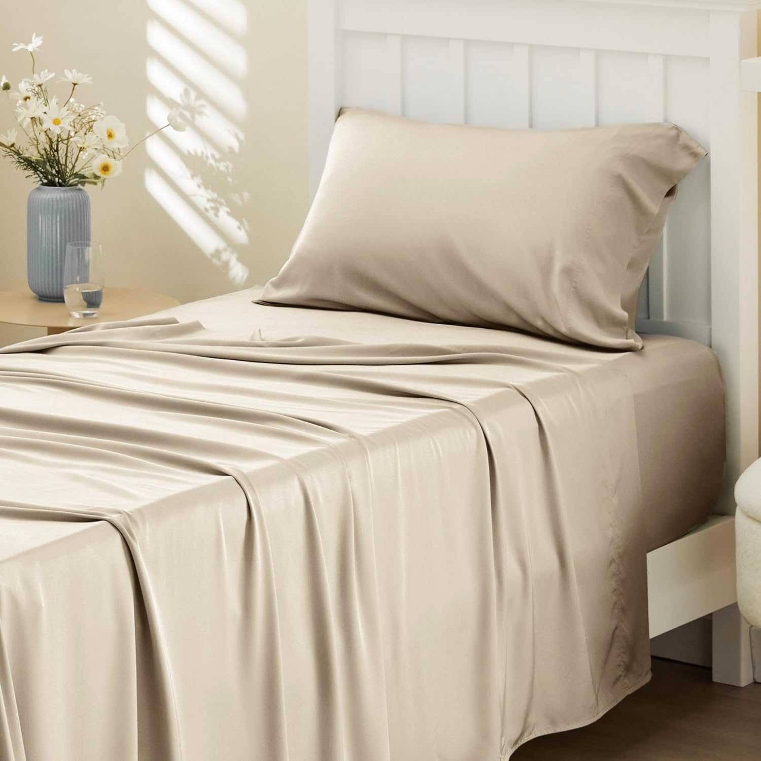 Rayon-from-Bamboo King Sheet Set, Cooling Weave