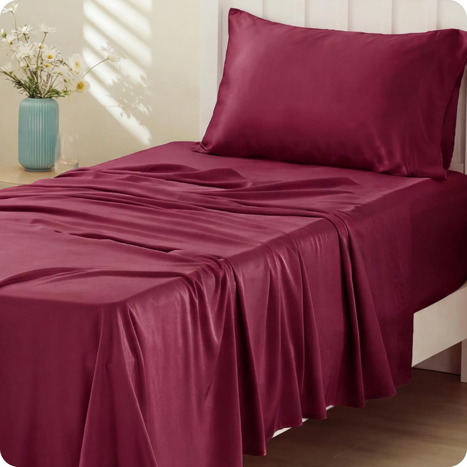 Rayon-from-Bamboo King Sheet Set, Cooling Weave