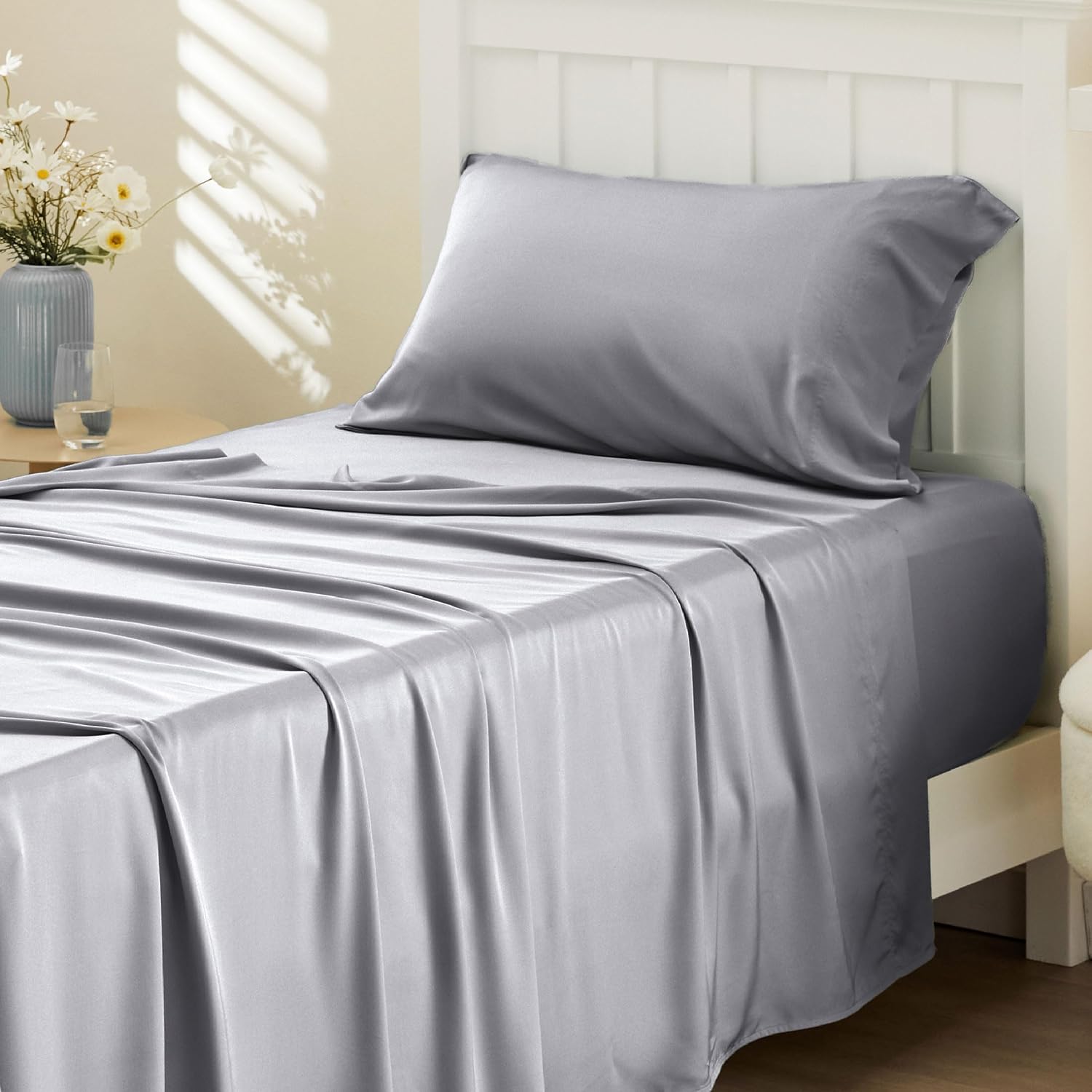 Rayon-from-Bamboo King Sheet Set, Cooling Weave