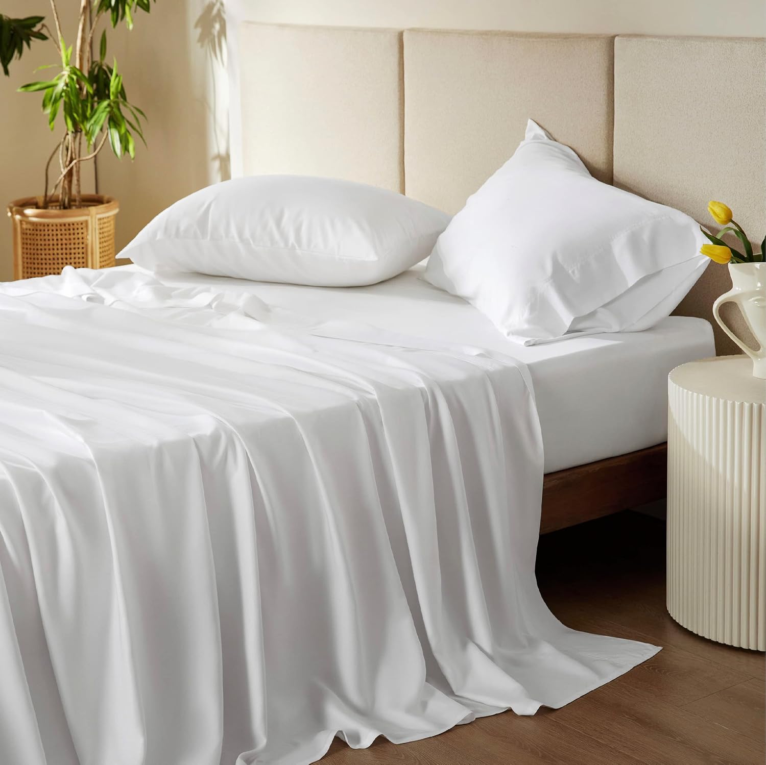 Rayon-from-Bamboo King Sheet Set, Cooling Weave